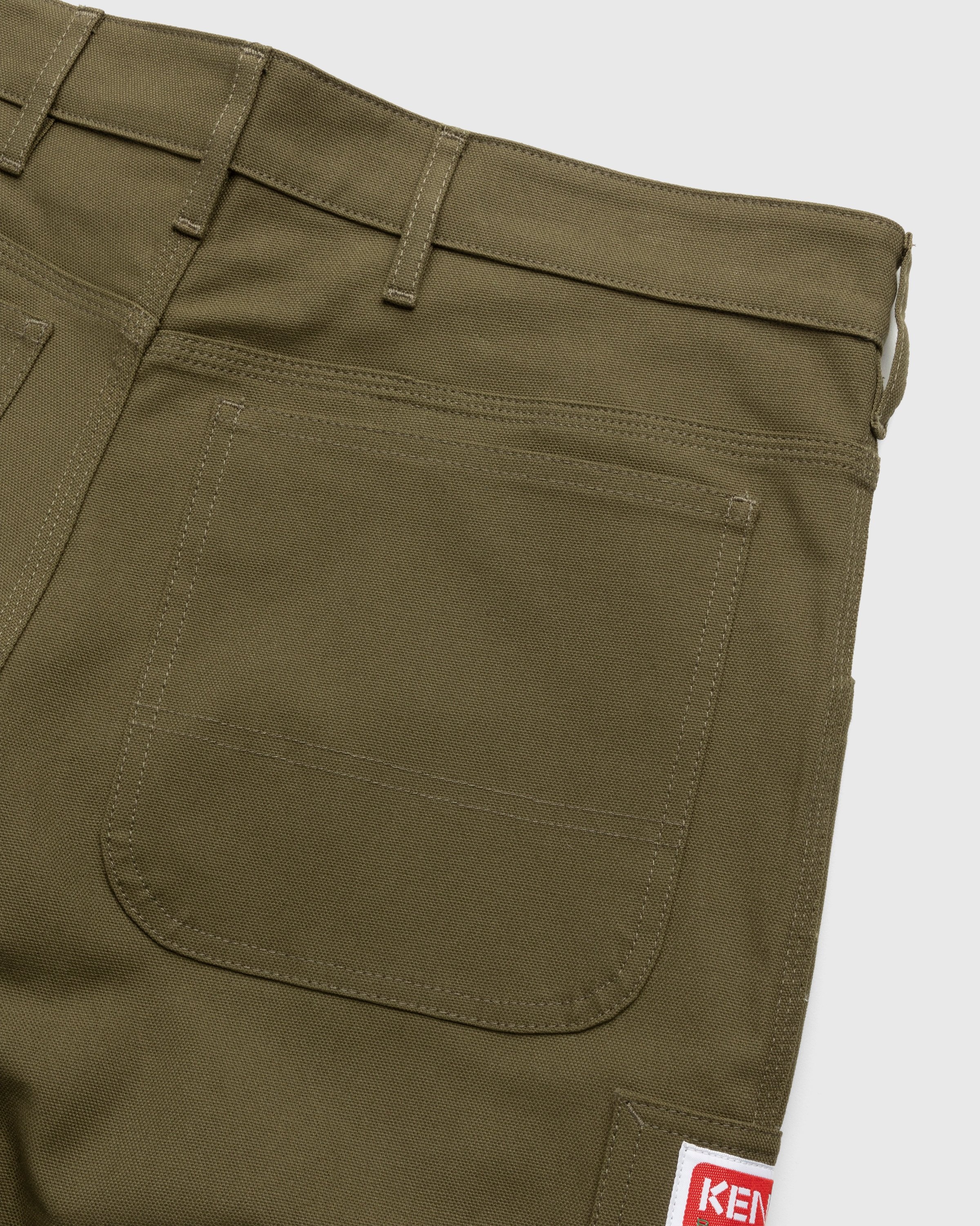 Kenzo – Carpenter Pants Dark Khaki - Pants - Green - Image 4