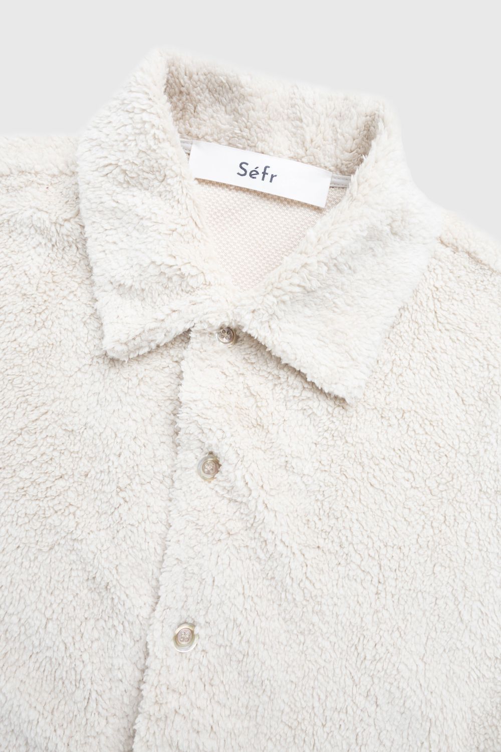 Séfr – Sense Overshirt Polar White Fleece - Outerwear - White - Image 5