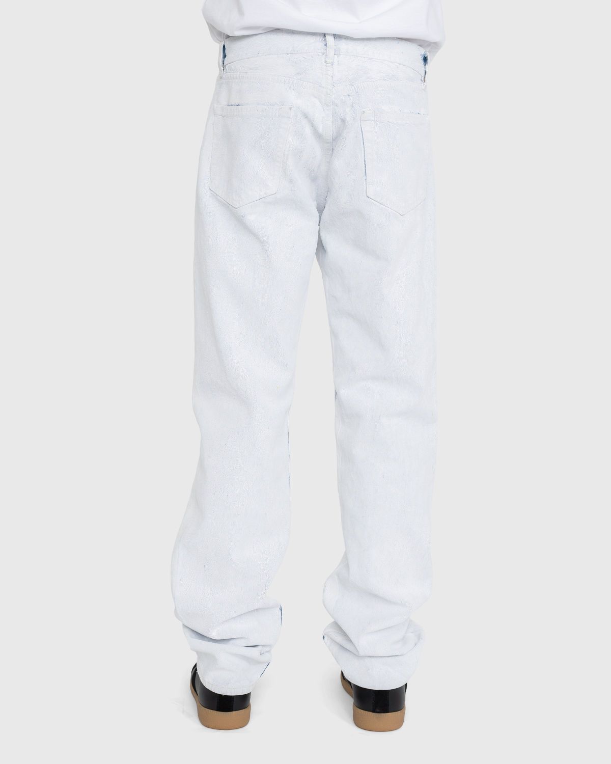 Maison Margiela – 5-Pocket Paint Jeans White - Pants - White - Image 4