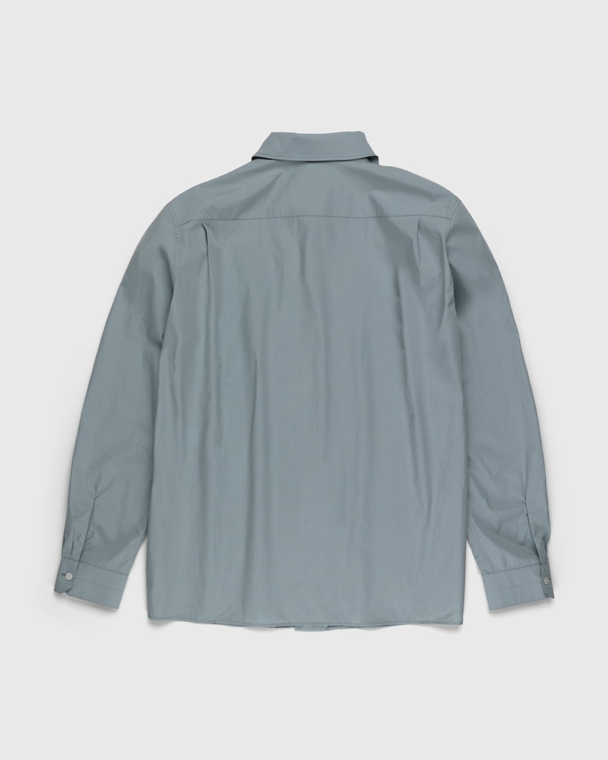 Lemaire – Convertible Collar Long Sleeve Shirt Light Blue - Longsleeve Shirts - White - Image 2