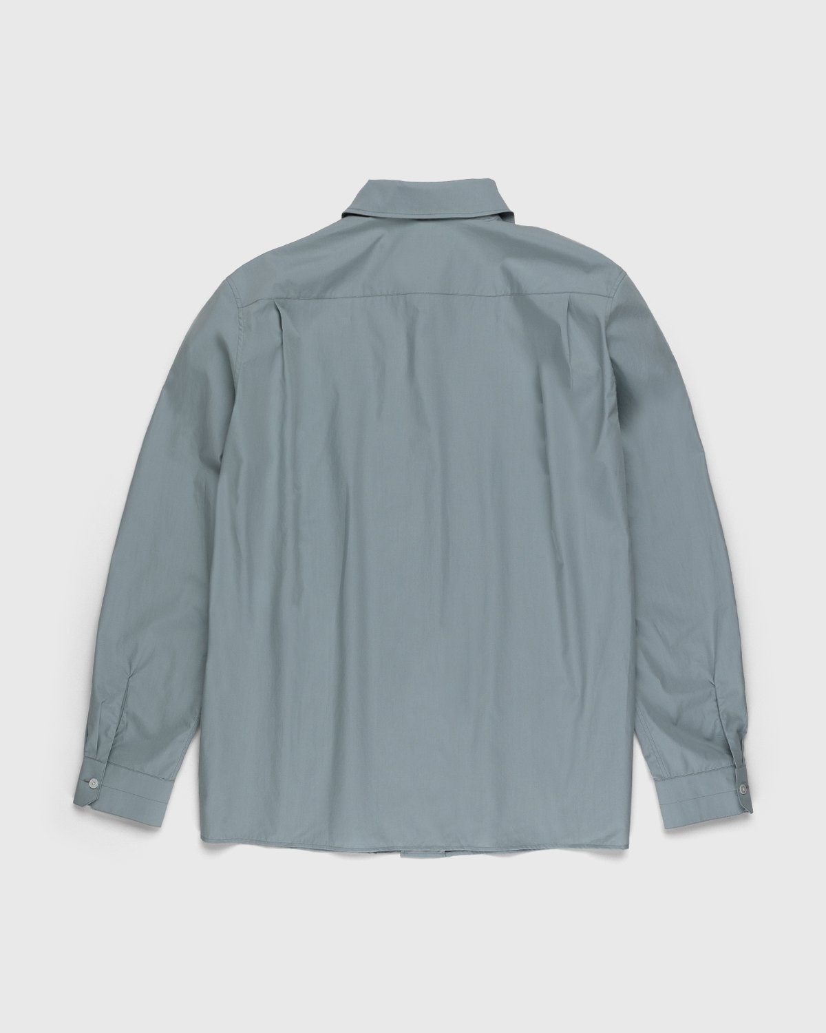 Lemaire – Convertible Collar Long Sleeve Shirt Light Blue - Shirts - White - Image 2