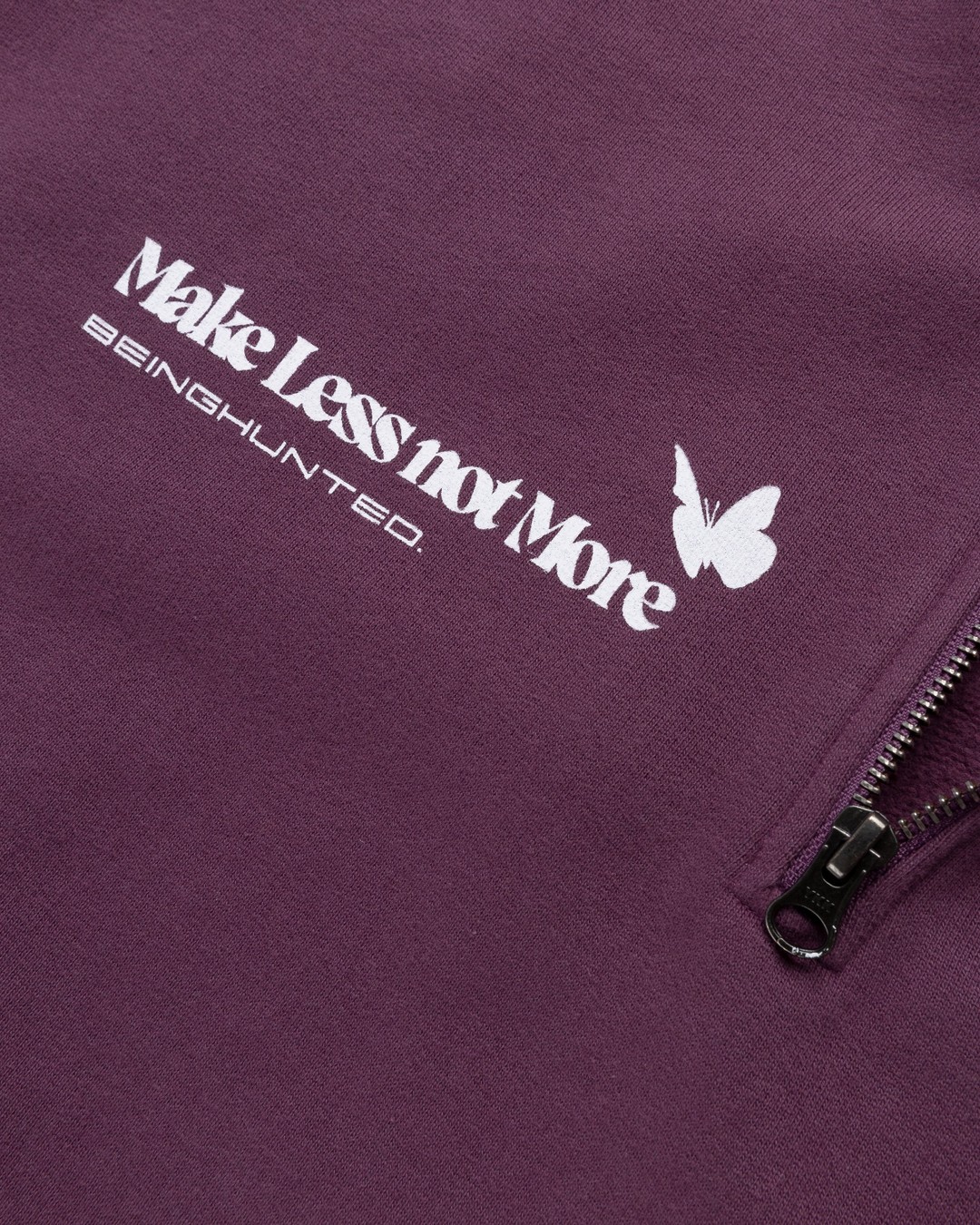 BEINGHUNTED x Highsnobiety – BERLIN, BERLIN 3 Zip Mock Neck Purple - Sweats - Purple - Image 5