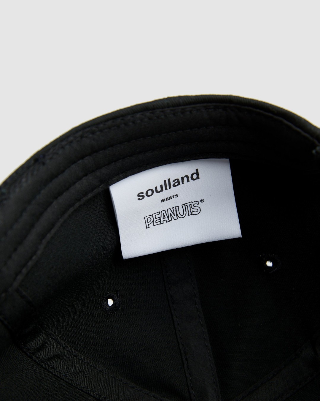Colette Mon Amour x Soulland – Snoopy Heart Black Baseball Cap - Hats - Black - Image 3