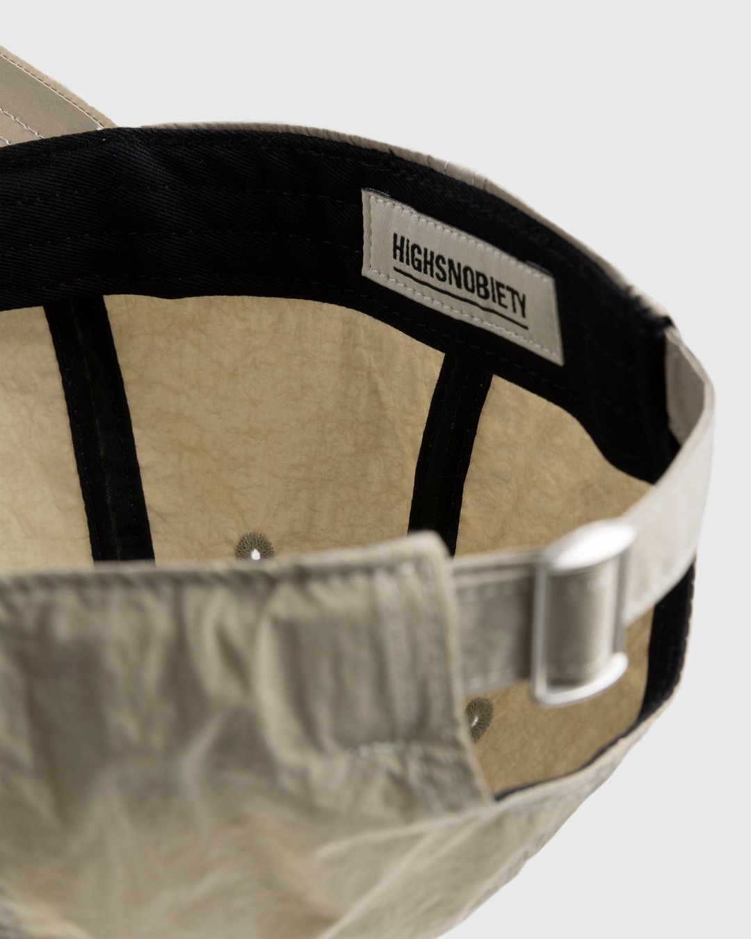 Highsnobiety – Nylon Ball Cap Beige - Hats - Beige - Image 5