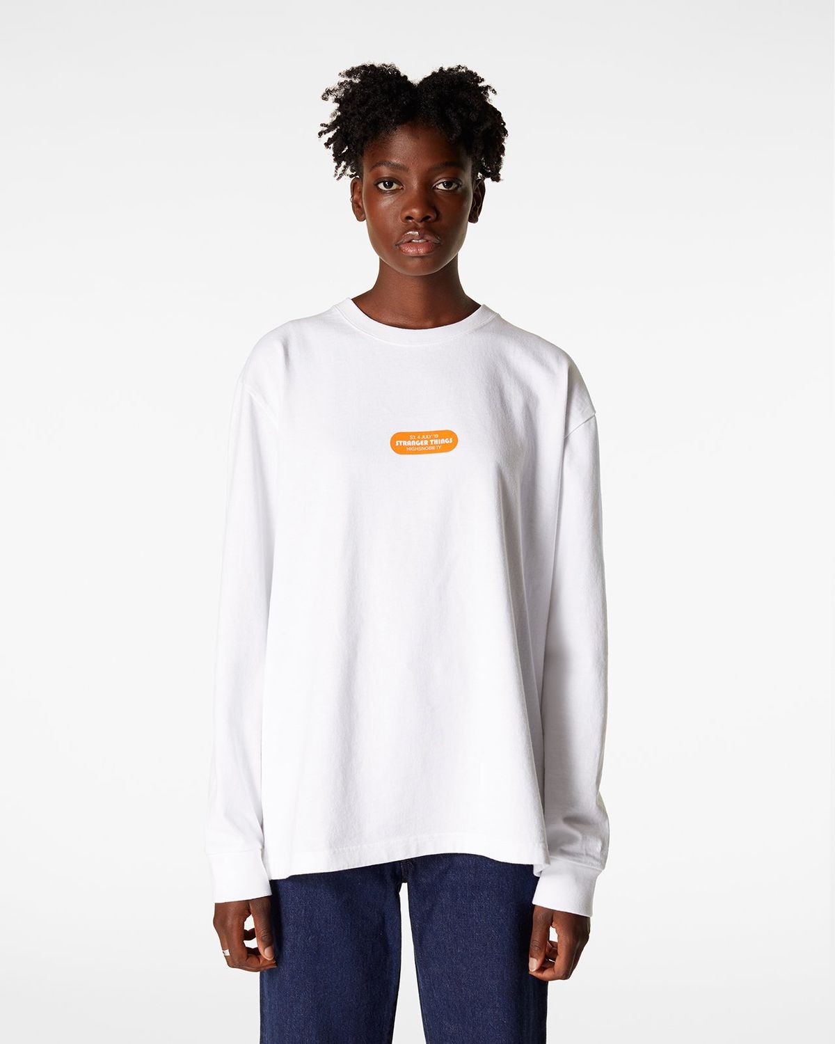 Highsnobiety – Stranger Things Episodes Long Sleeve White - Longsleeves - White - Image 7