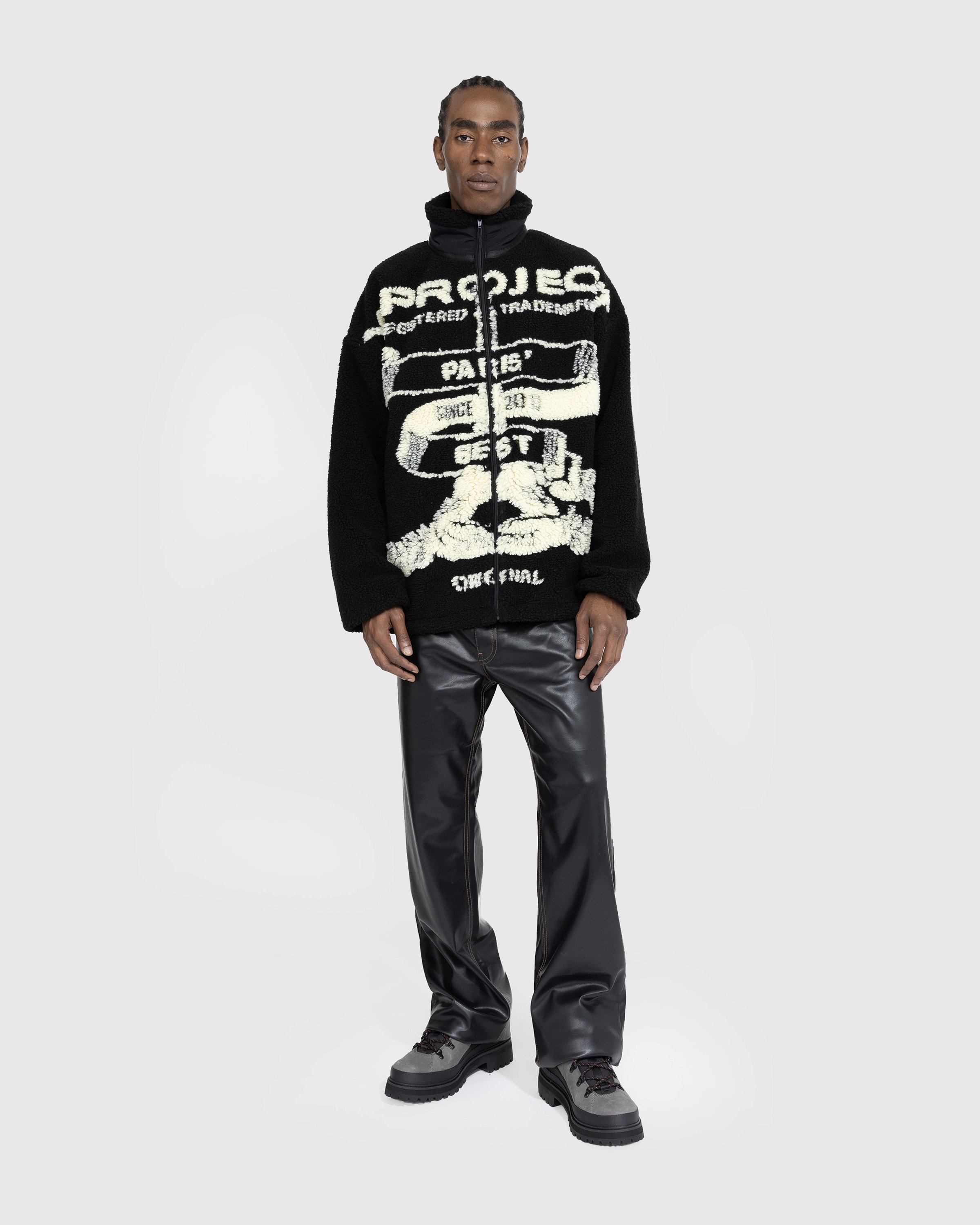 Y/Project – Y Belt Leather Pants Black - Pants - Black - Image 3
