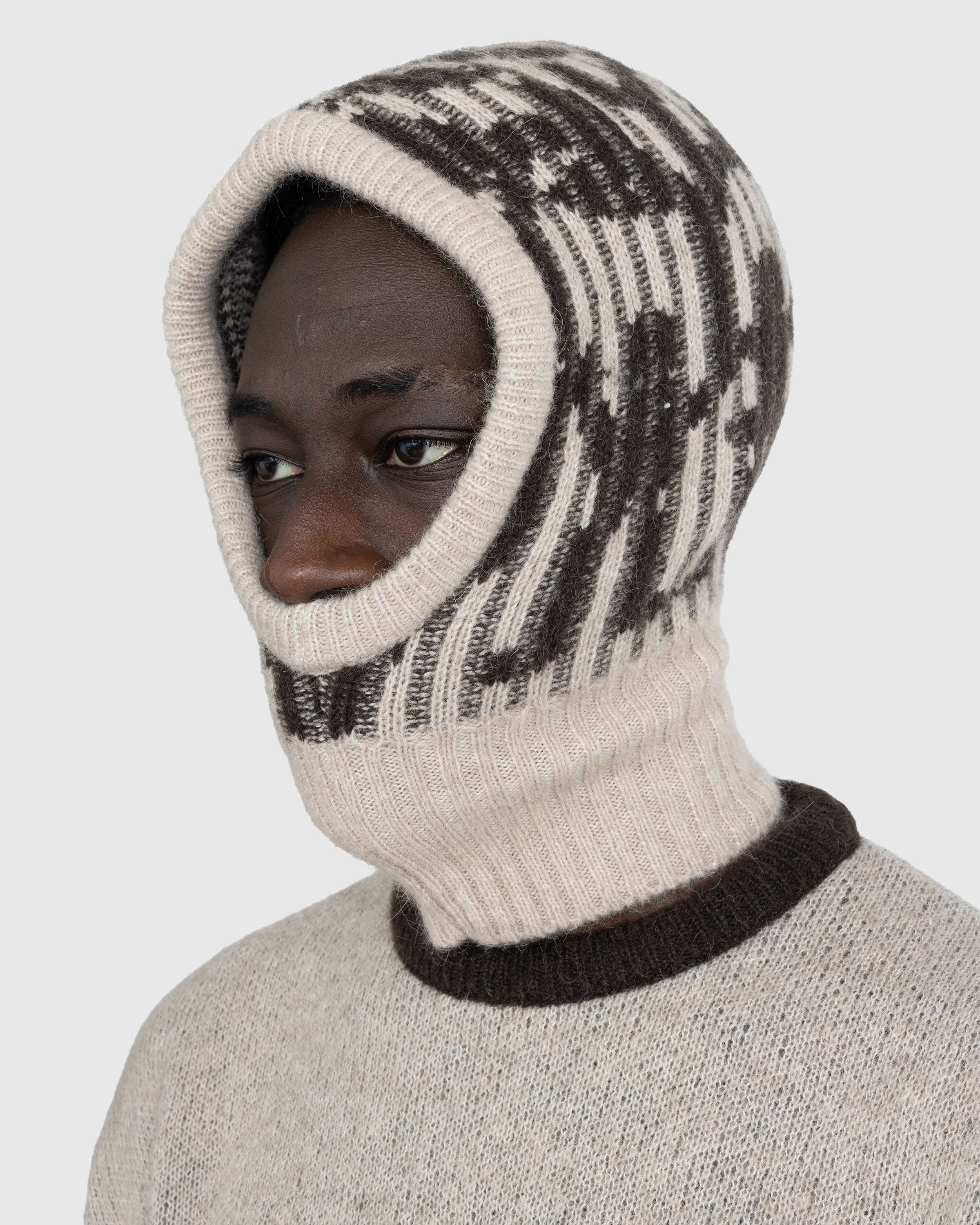 Carne Bollente – Robite Hood Balaclava Beige - Hats - Beige - Image 4
