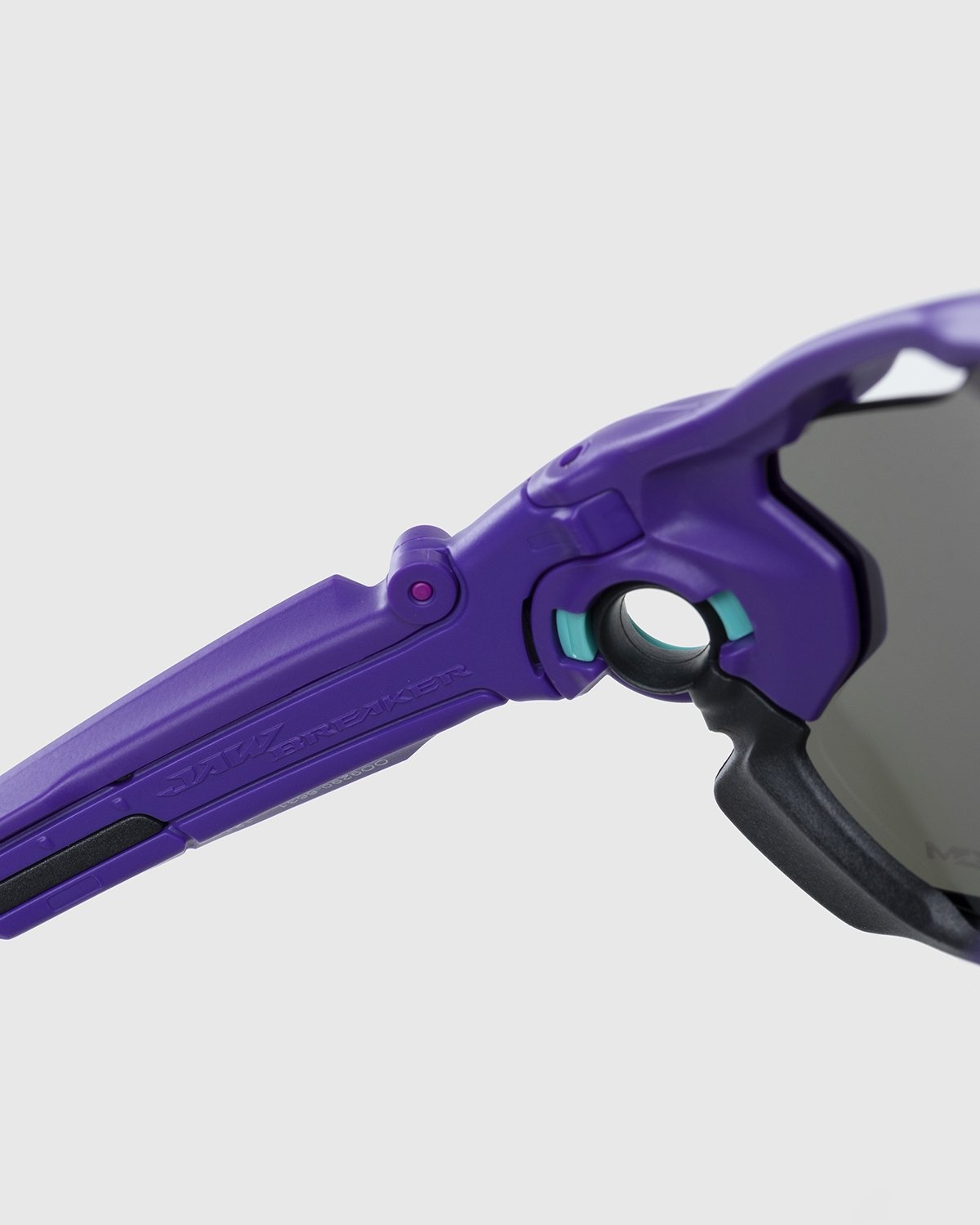 Oakley – Jawbreaker Przim Jade Lenses Matte Electric Purple Frame - Sunglasses - Multi - Image 4