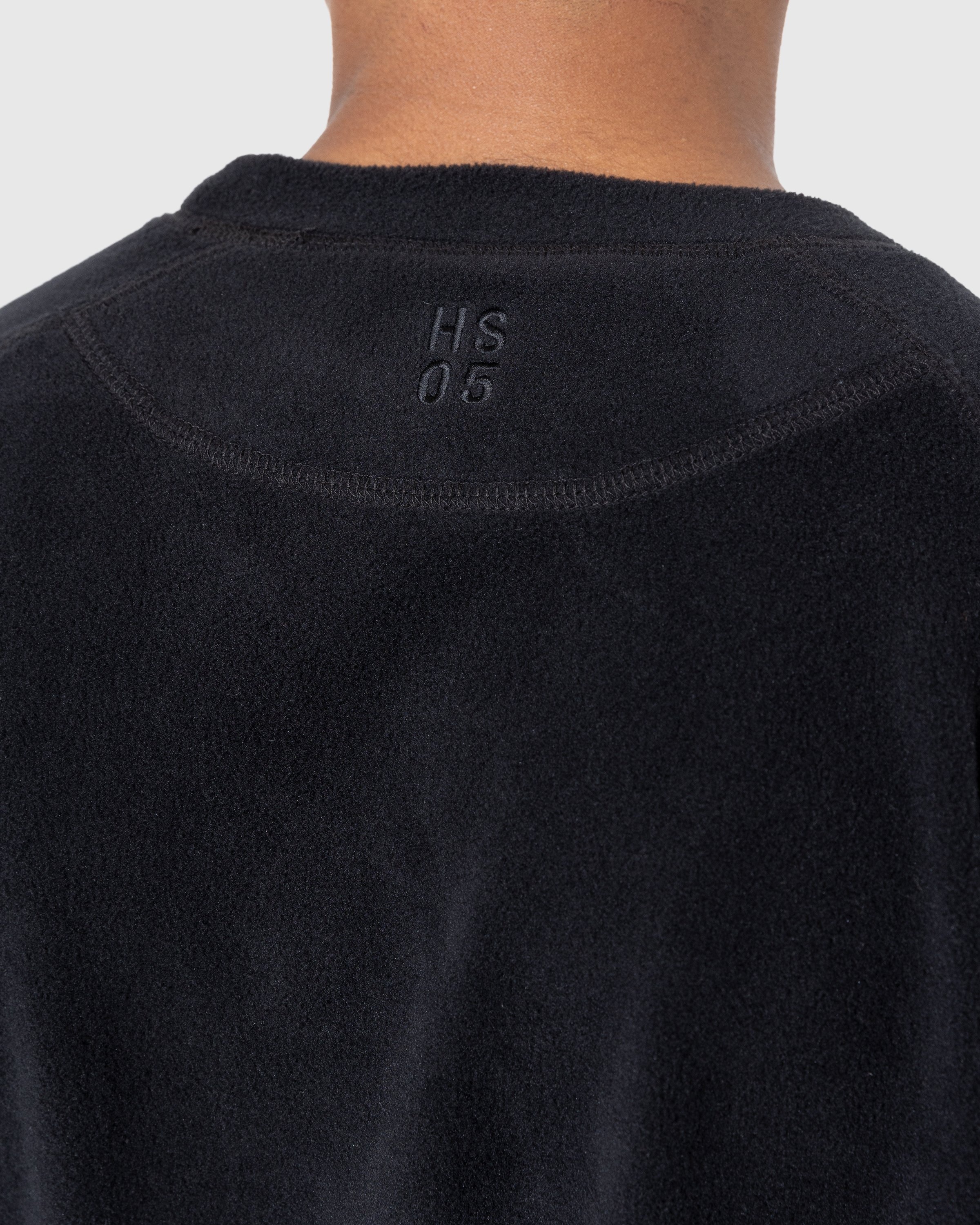 Highsnobiety – Polar Fleece Raglan Sweater Black - Knitwear - Black - Image 6