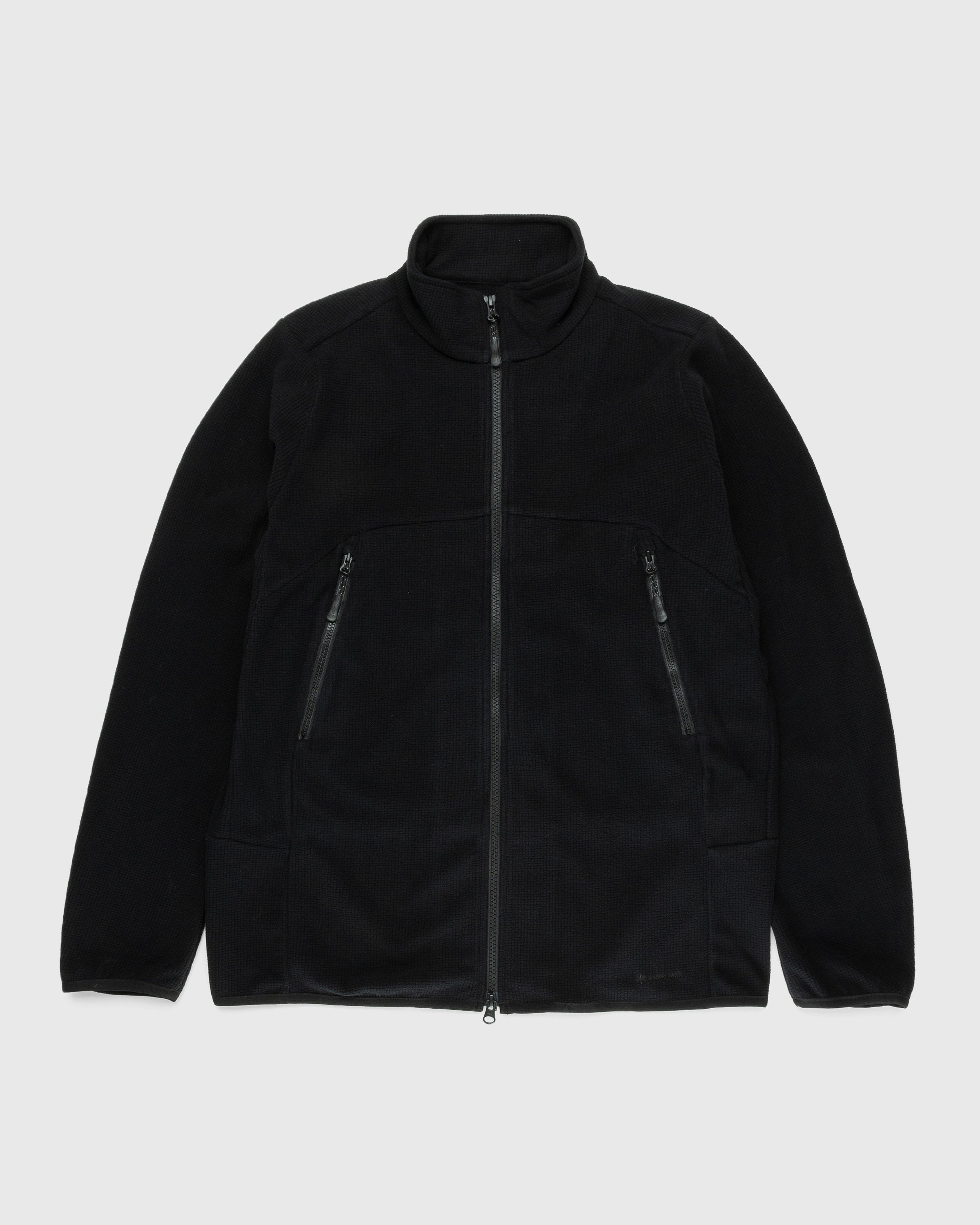 Snow Peak – Grid Fleece Jacket Black - Fleece Jackets - Black - Image 1