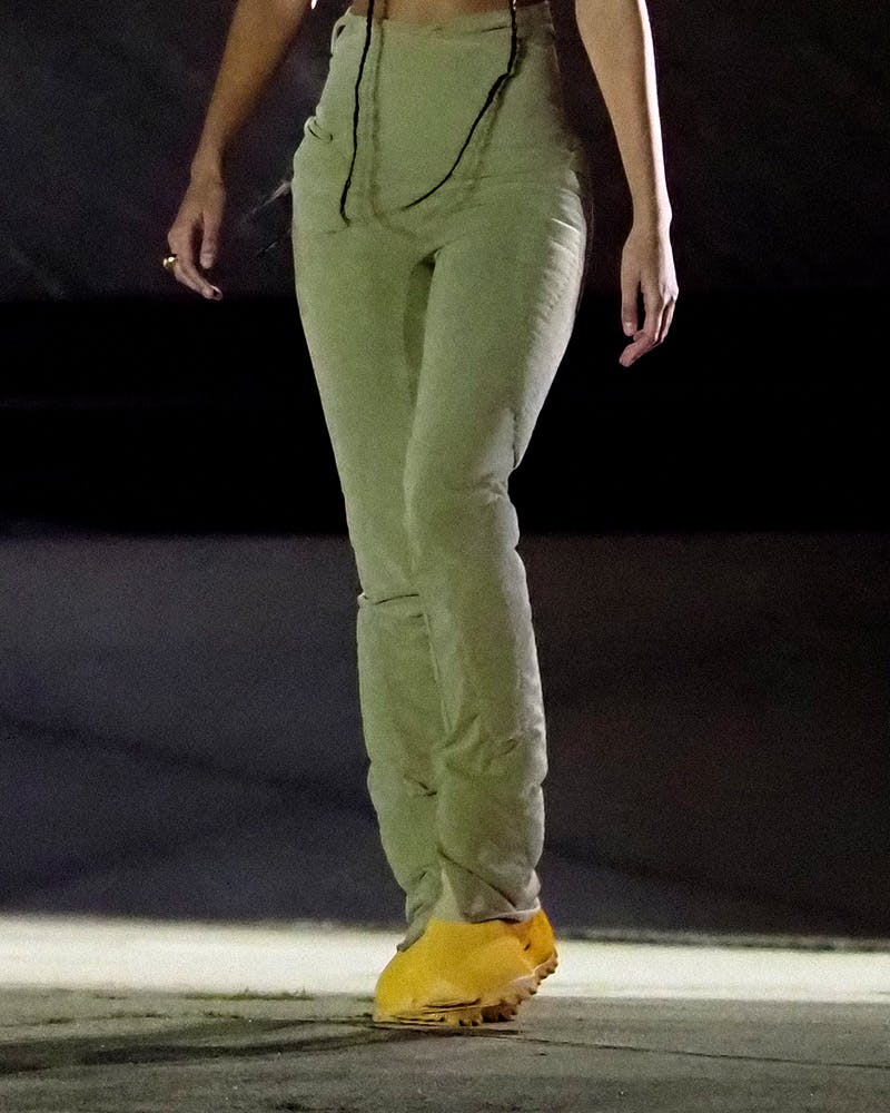 yeezy season 8 puffer boots