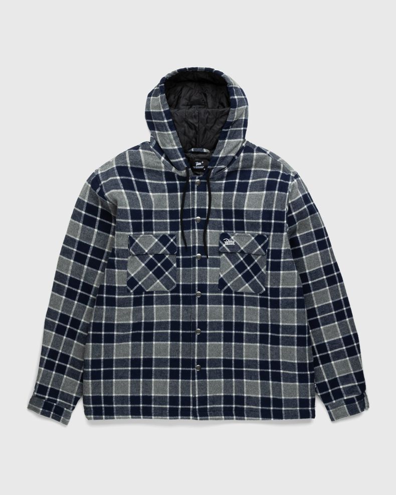 Patta – Plaid Overshirt Morning Dove Check