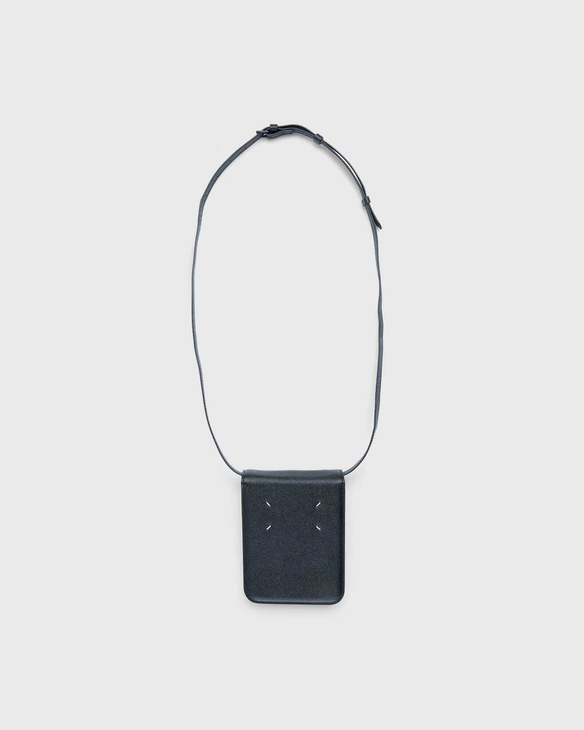 Maison Margiela – Small Leather Chest Pack Black - Bags - Black - Image 2