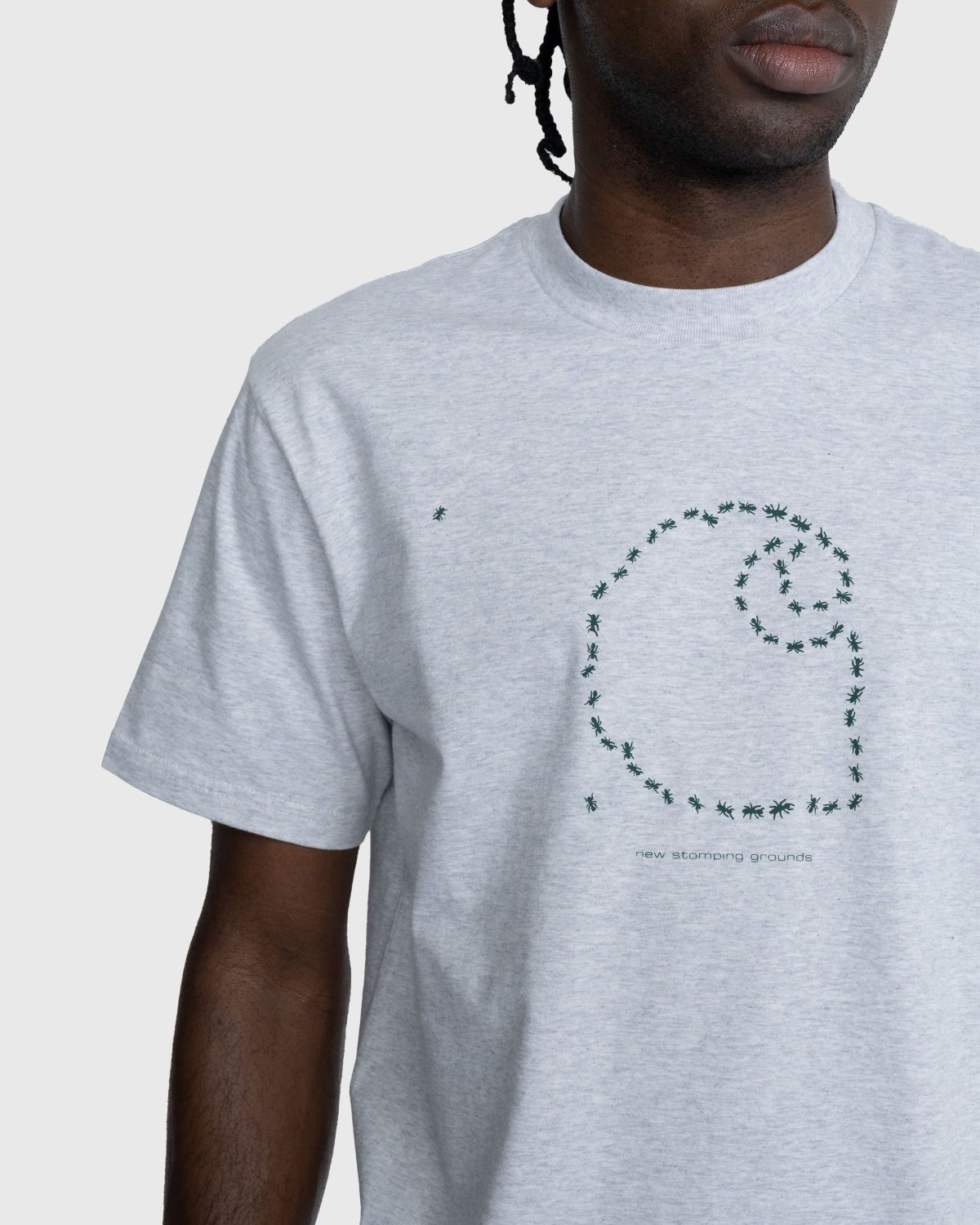 Carhartt WIP – Stomping Grounds T-Shirt Ash Heather/Dollar Green - Tops - Black - Image 6