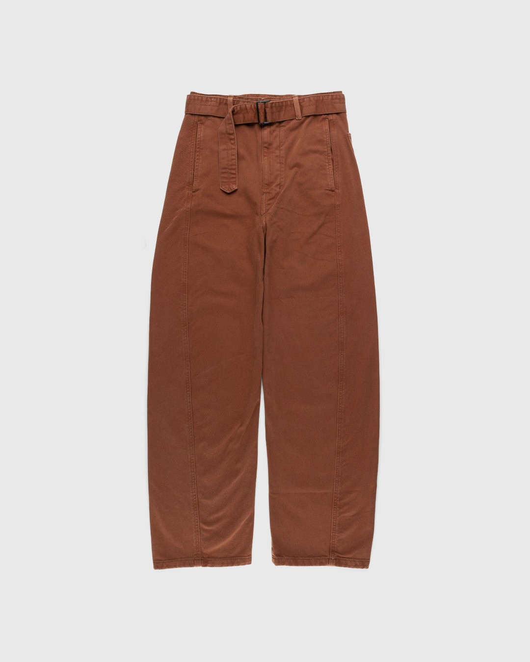 Lemaire – Twisted Belted Pants Brown - Trousers - Brown - Image 1