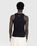 Marine Serre – Organic Cotton Rib Tank Top Black - Men Tops - Black - Image 3