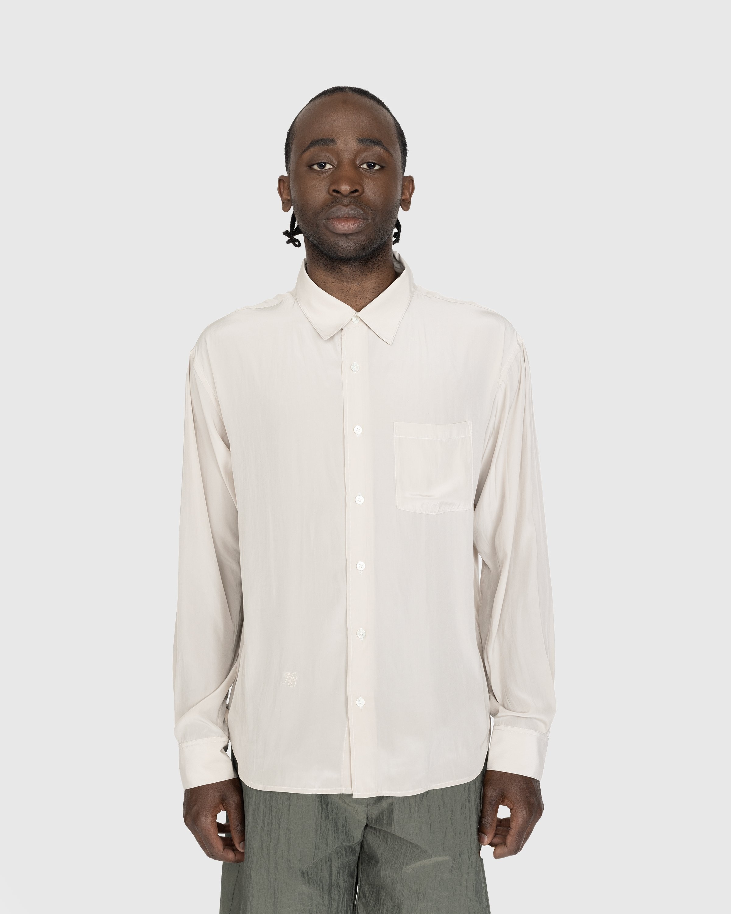 Highsnobiety – Lightweight Long-Sleeve Shirt Beige - Shirts - Beige - Image 2
