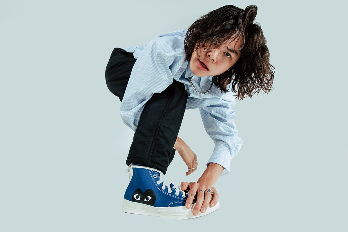 CdG PLAY x Converse Chuck 70 Blue & Gray: Images & Release Info