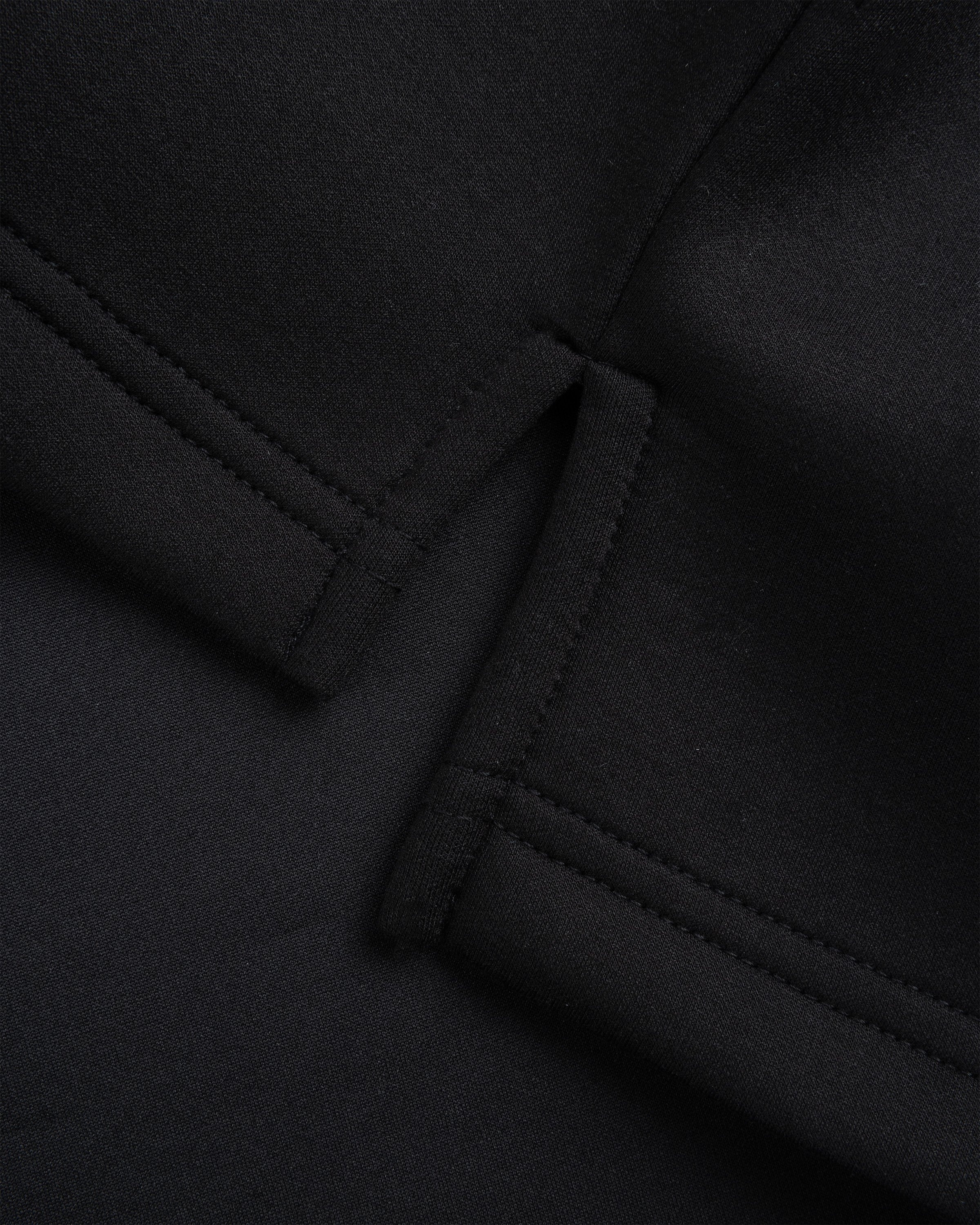 Trussardi – Quarter-Zip Scuba Polo Black  - Shirts - Black - Image 7