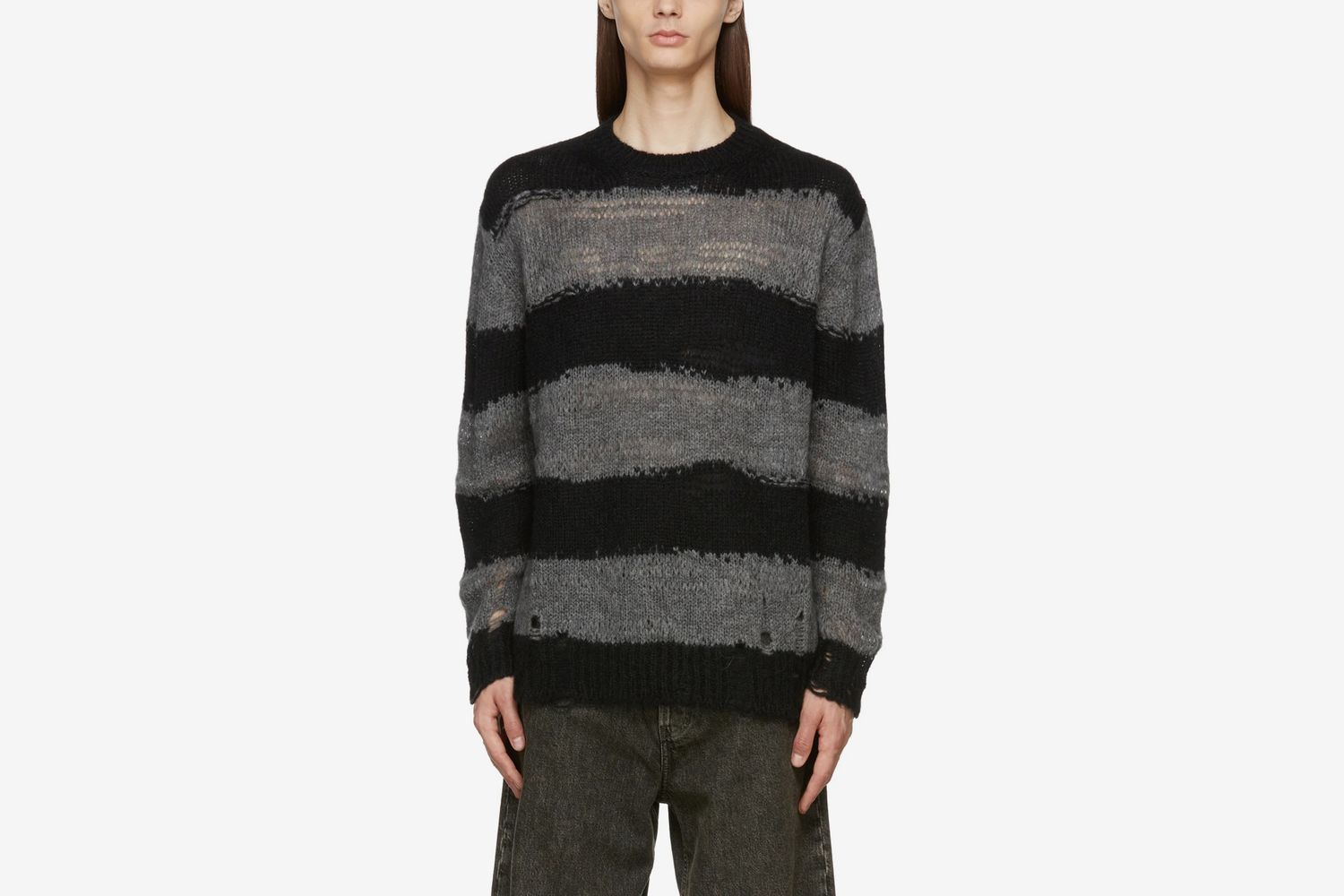 Stripe Distressed Sweater