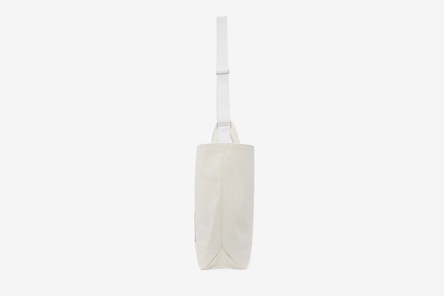White Brushed Arrow Tote Bag