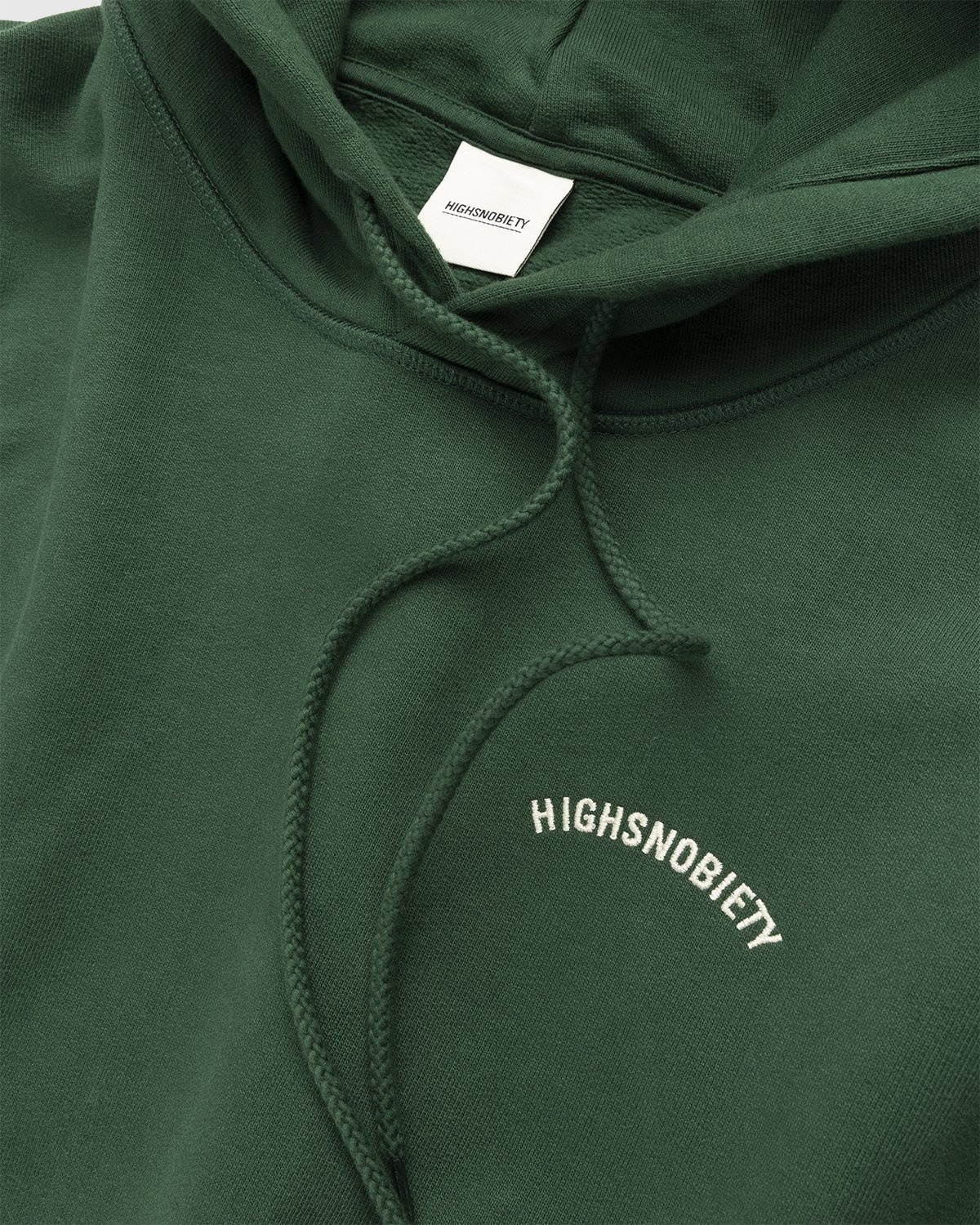 Highsnobiety – Logo Fleece Staples Hoodie Campus Green - Hoodies - Green - Image 3
