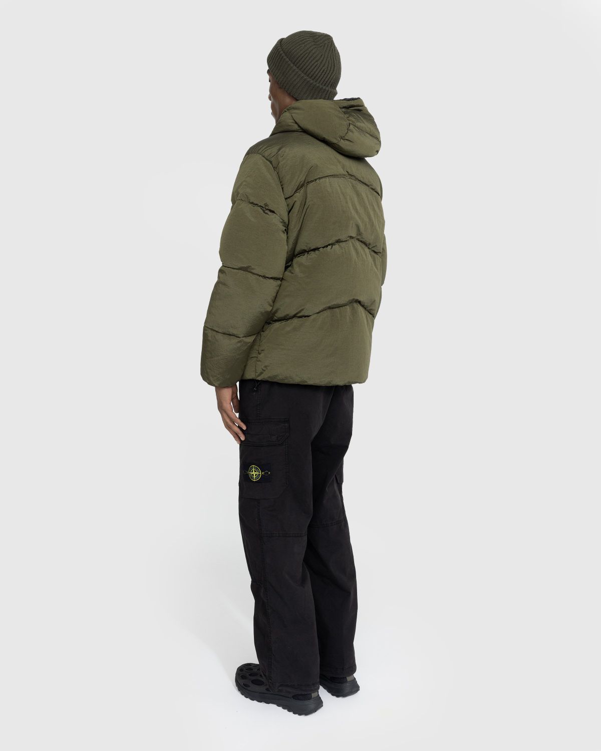 Stone Island – Down Puffer Jacket Olive - Outerwear - Green - Image 3
