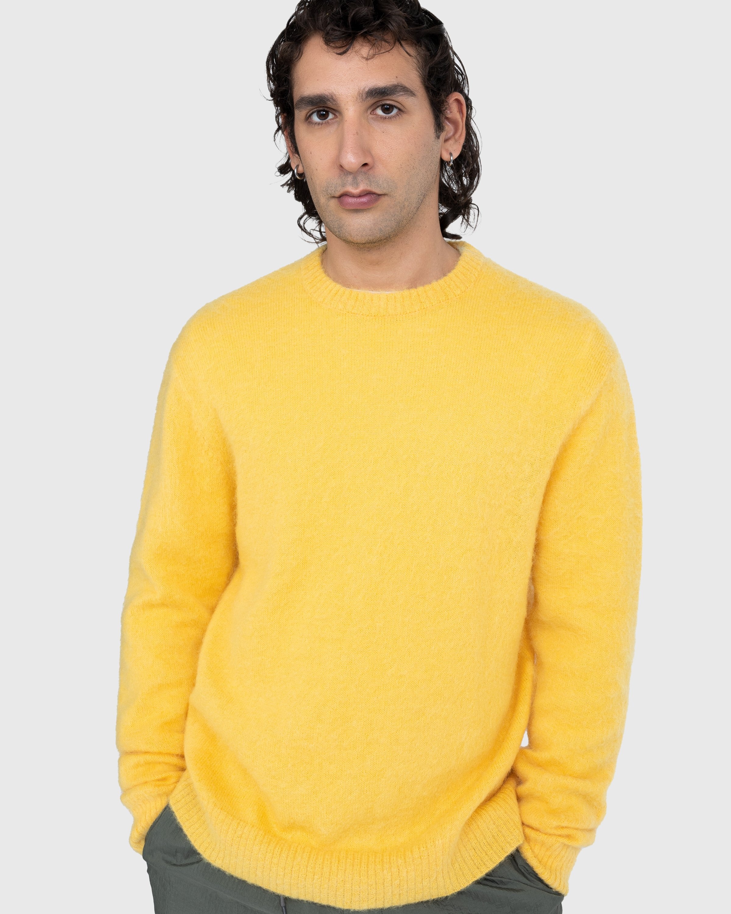 Yellow sweater sales