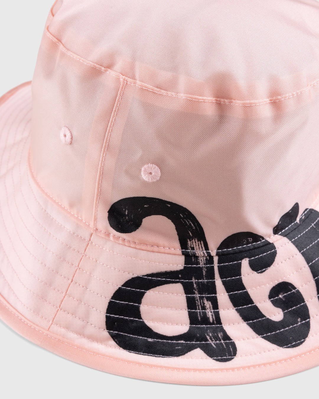 Acne Studios – Logo Bucket Hat Peach Pink - Hats - Pink - Image 3