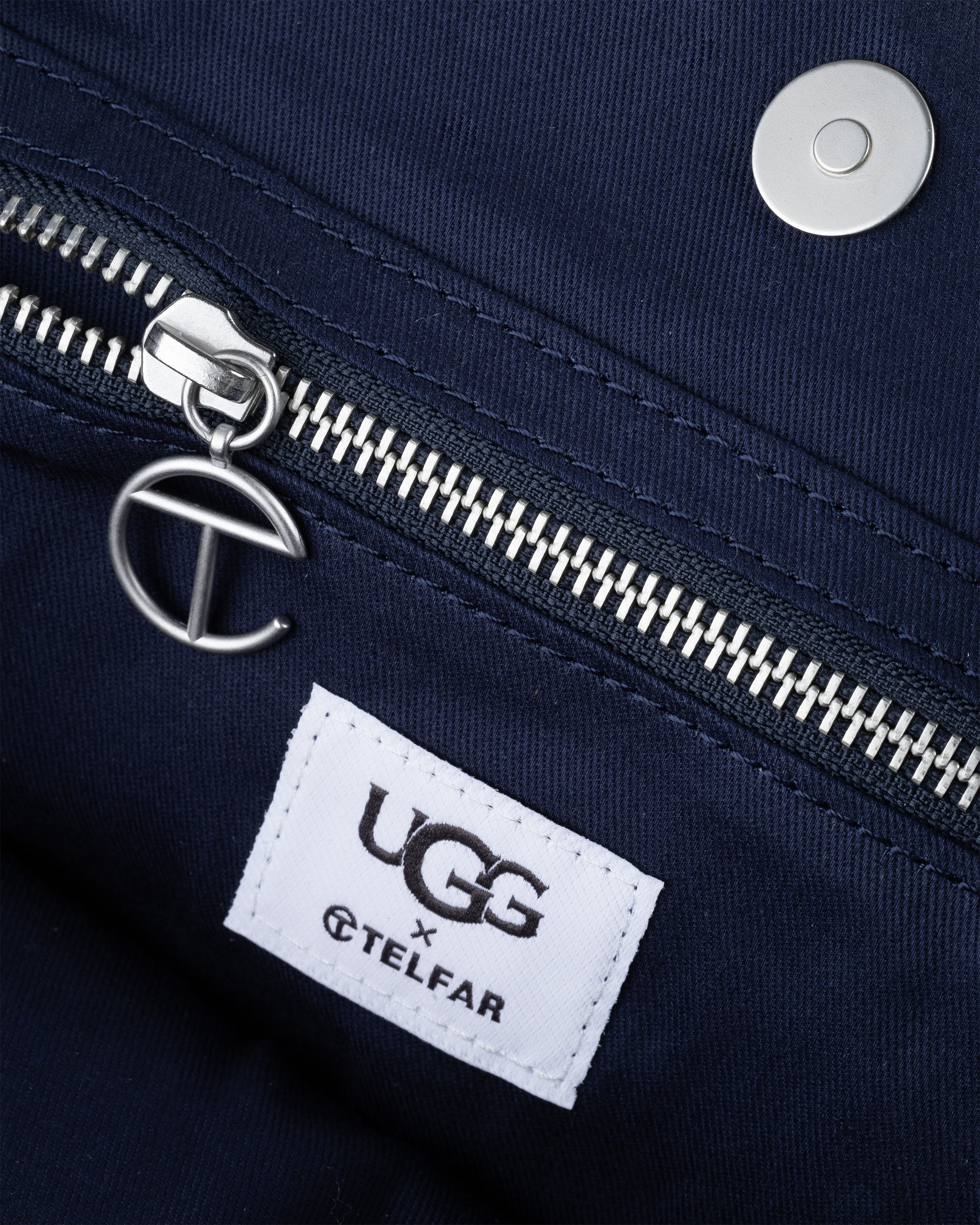 Ugg x Telfar – Denim Medium Shopper Indigo - Bags - Blue - Image 6
