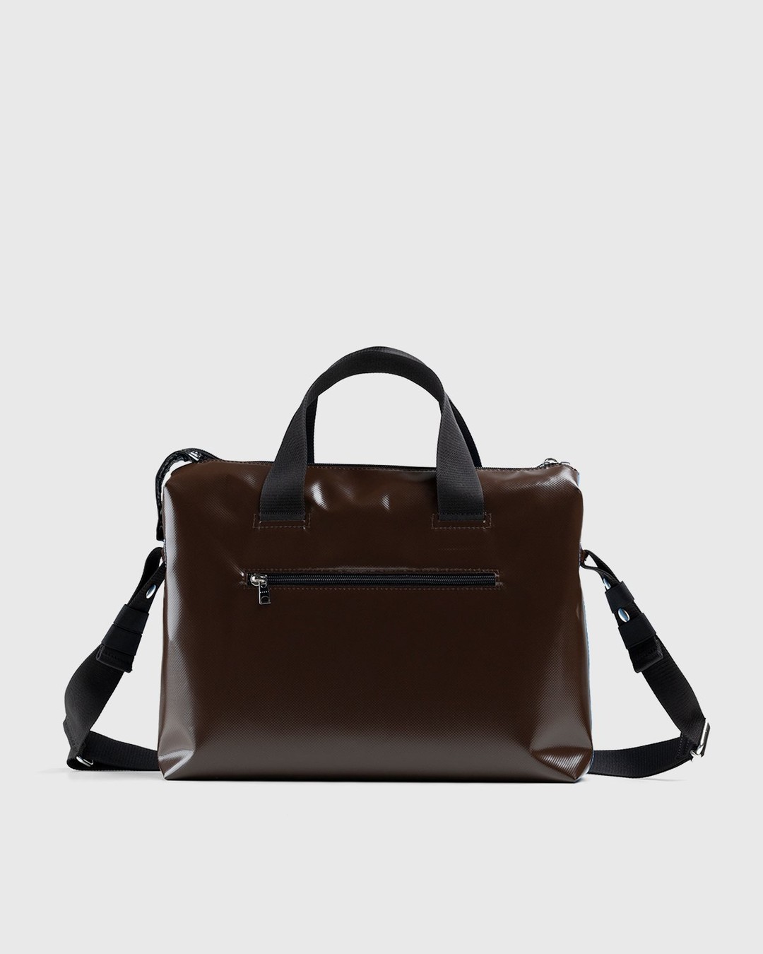Marni – Bi-Colored PVC Tribeca Bag Blue Brown - Shoulder Bags - Blue - Image 2
