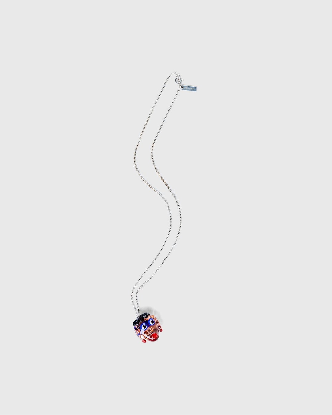 Nita – Kenneth Ize Graphic Necklace Transparent - Jewelry - Silver - Image 1