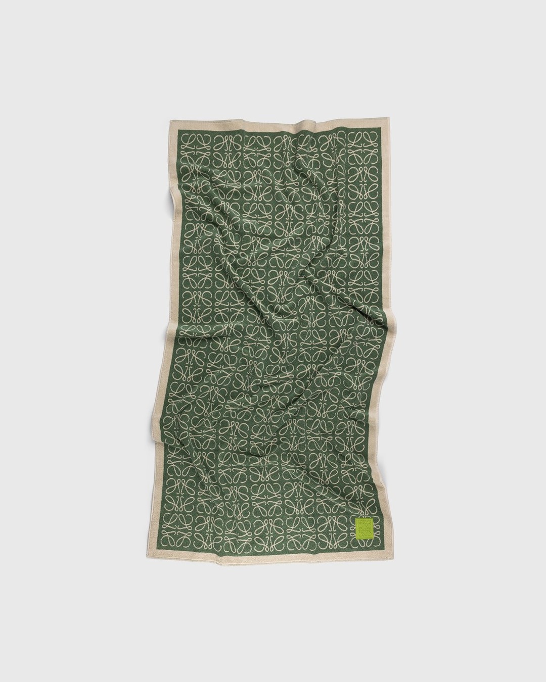 Loewe – Paula's Ibiza Anagram Towel Green - Towels - Green - Image 1