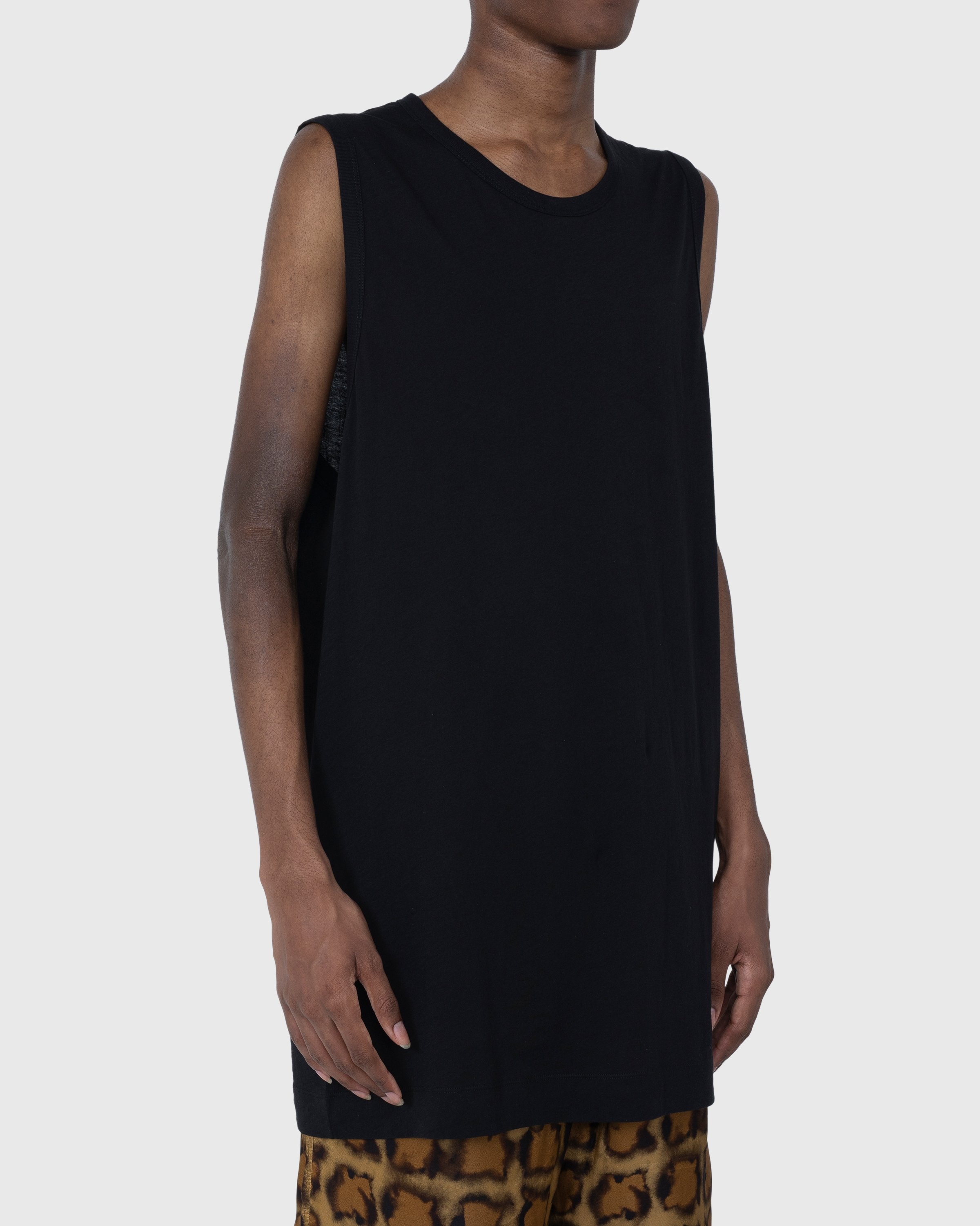 Dries van Noten – Hanator Sleeveless T-Shirt Black - Tops - Black - Image 3