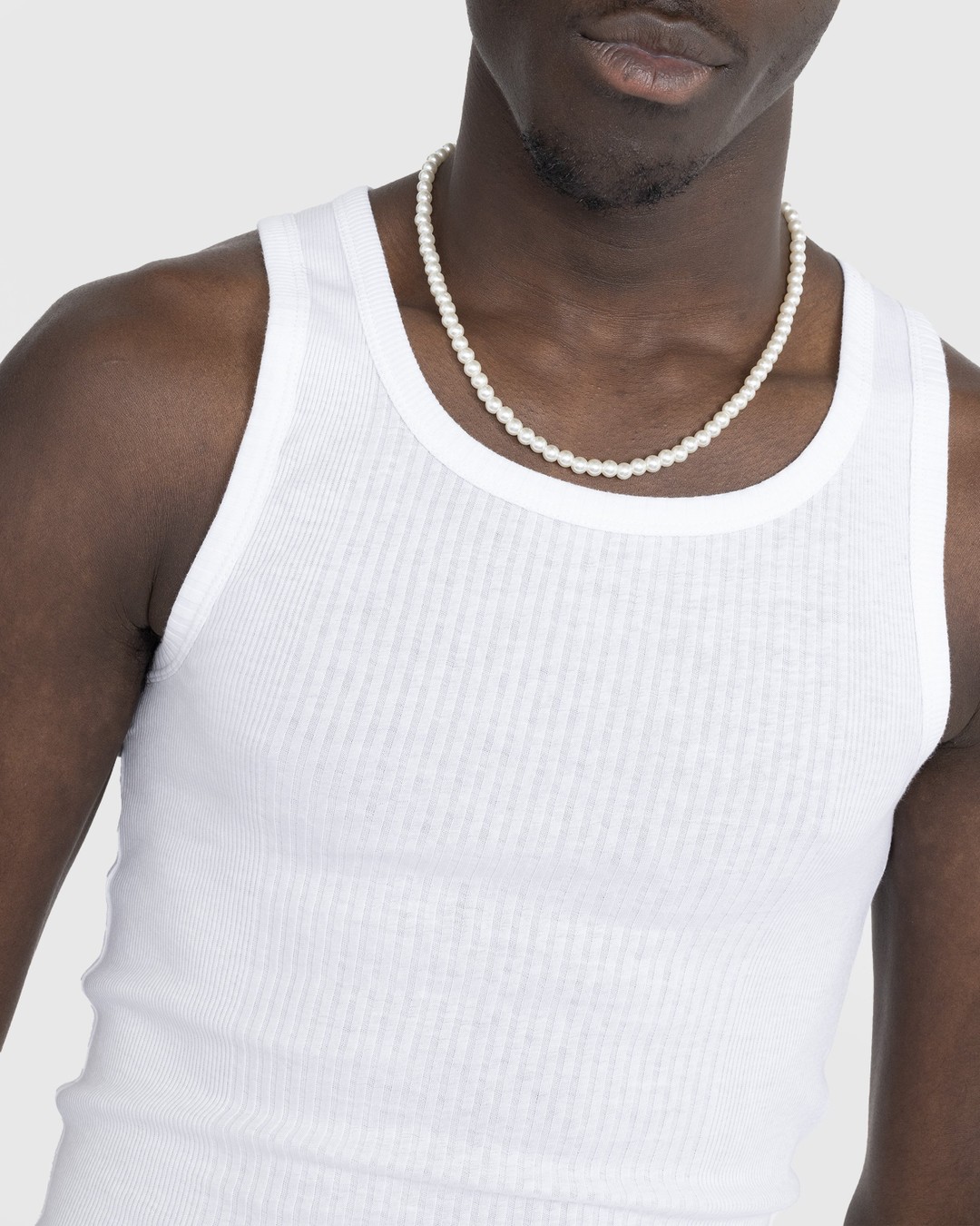 JACQUEMUS – Le Débardeur Caraco White - Men Tops - White - Image 4