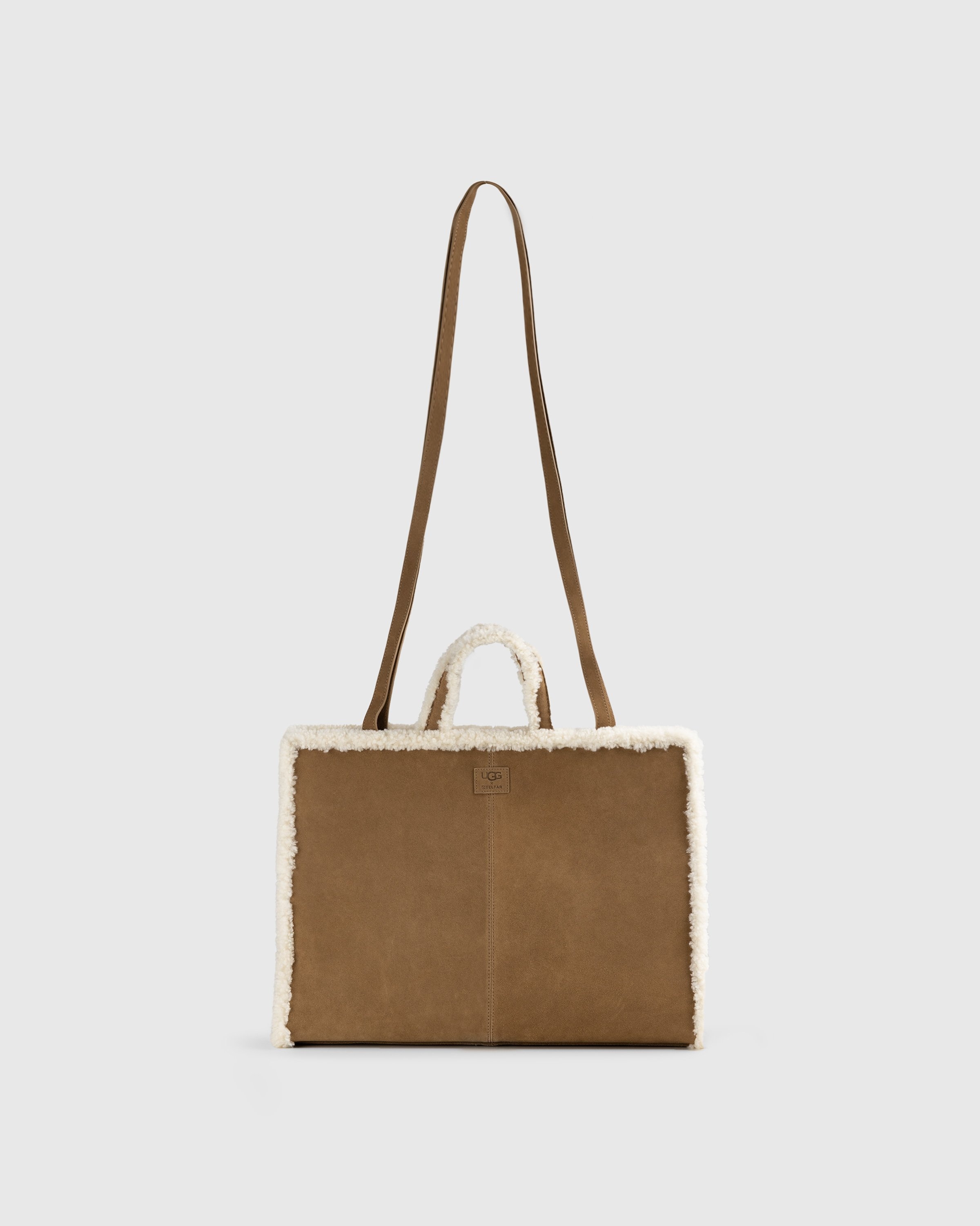 Ugg x Telfar – Suede Medium Shopper Chestnut  - Bags - Brown - Image 2