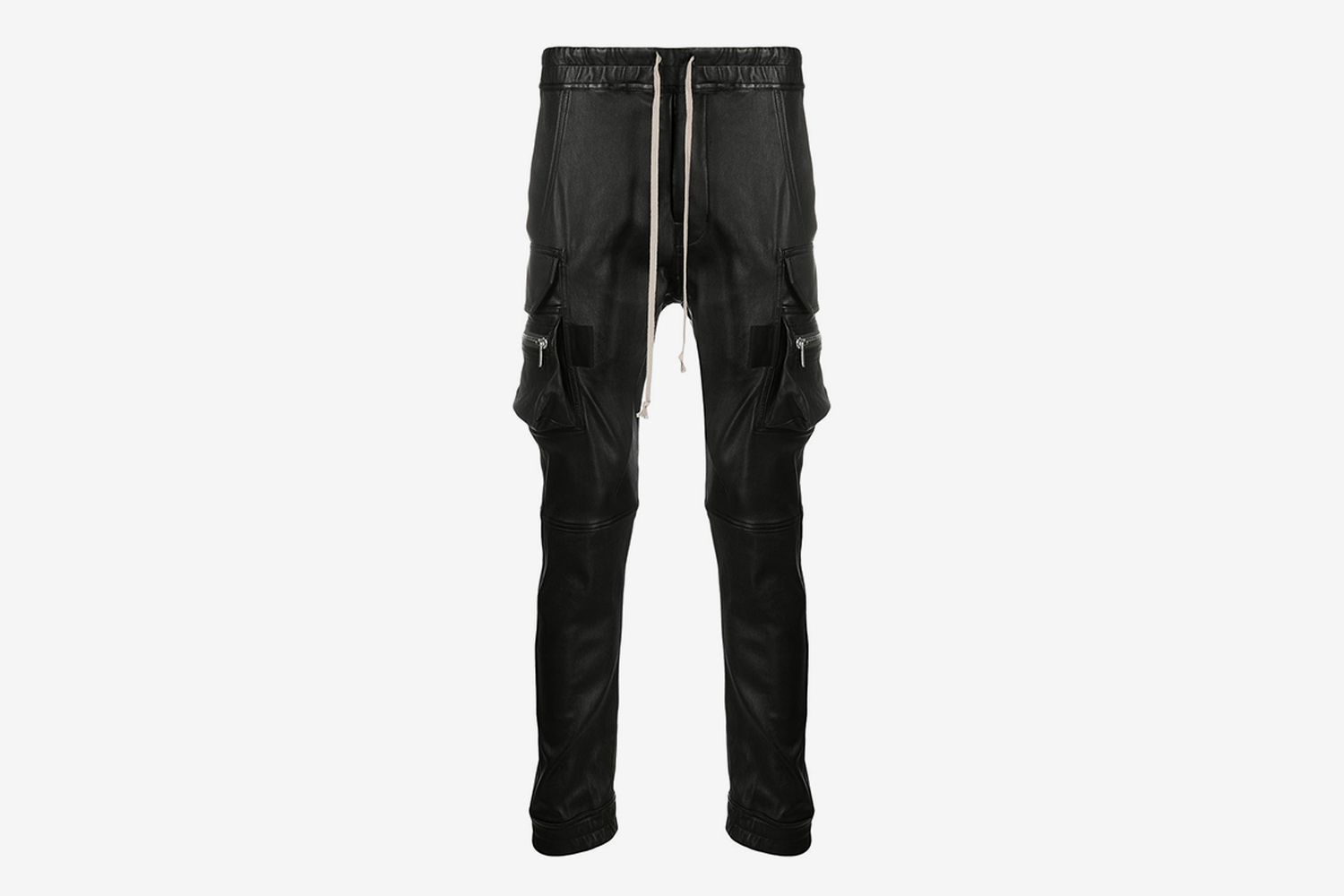 Multi-Pocket Leather Trousers