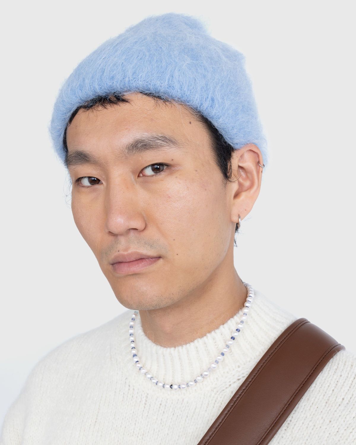 Séfr – Fuzzy Beanie Cold Blue Alpaca - Hats - Blue - Image 2