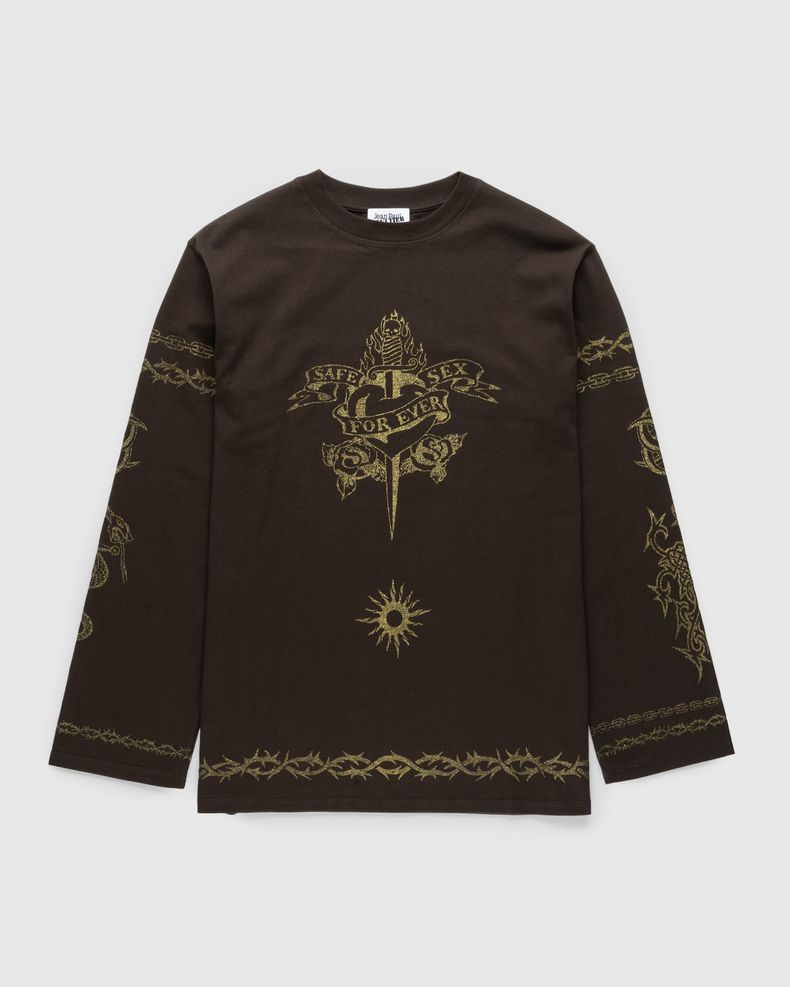 Tattoo Safe Sex Sweatshirt Dark Brown