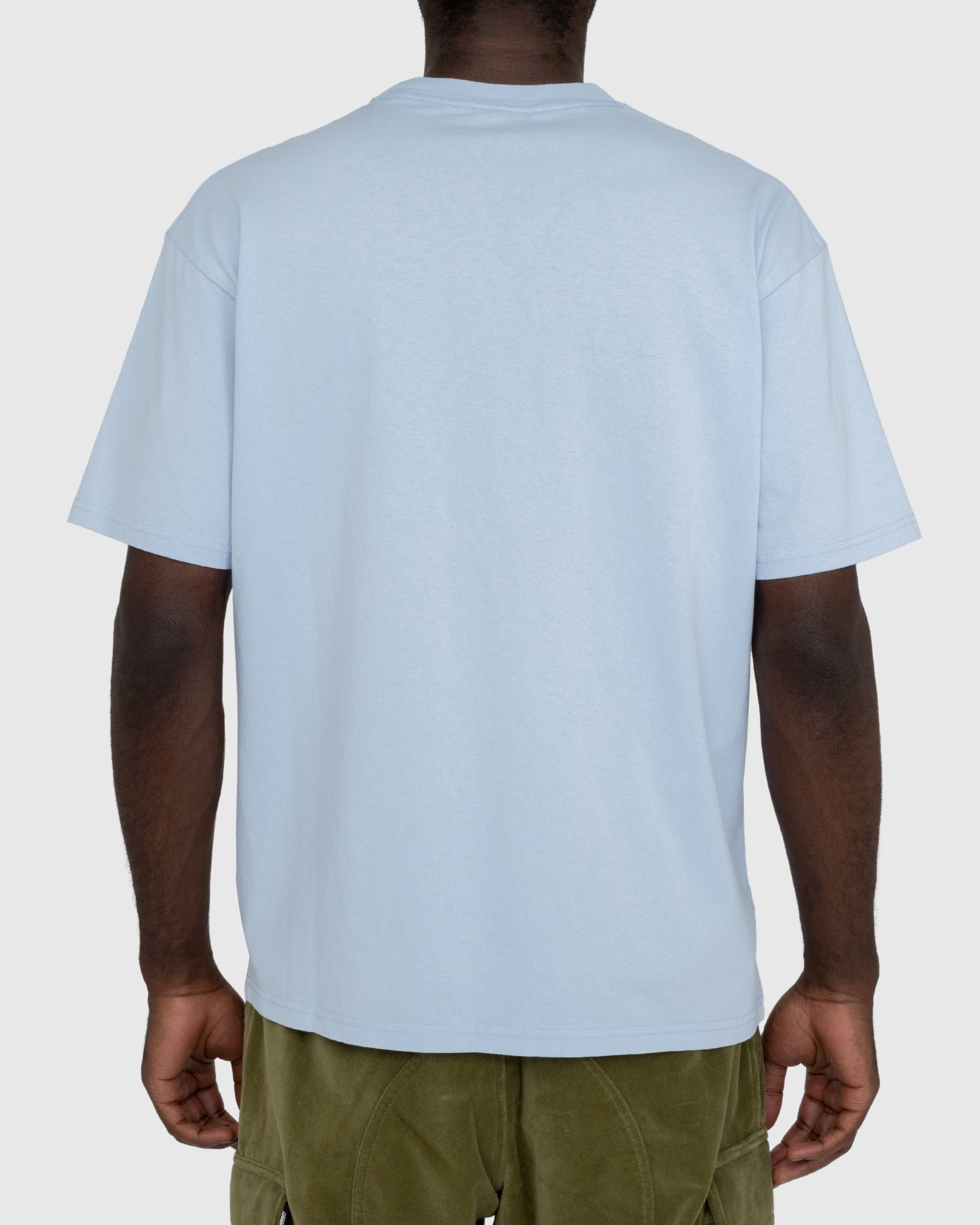Highsnobiety – New York Line Short Sleeve Jersey Light Blue - Tops - Blue - Image 4
