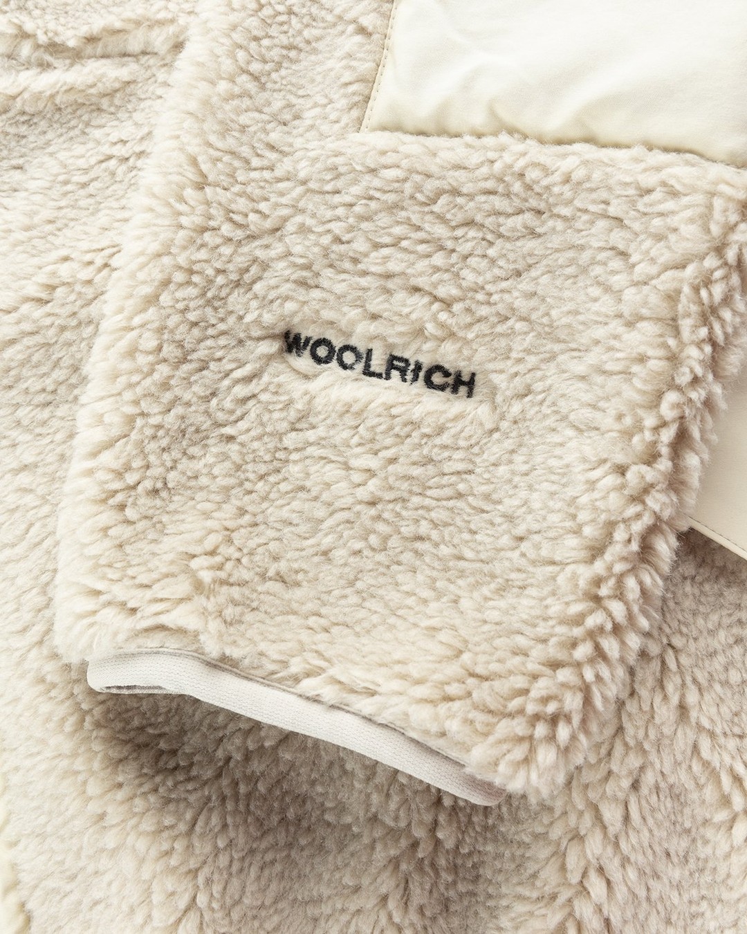 Woolrich – Terra Pile Jacket Ivory - Fleece - Beige - Image 6