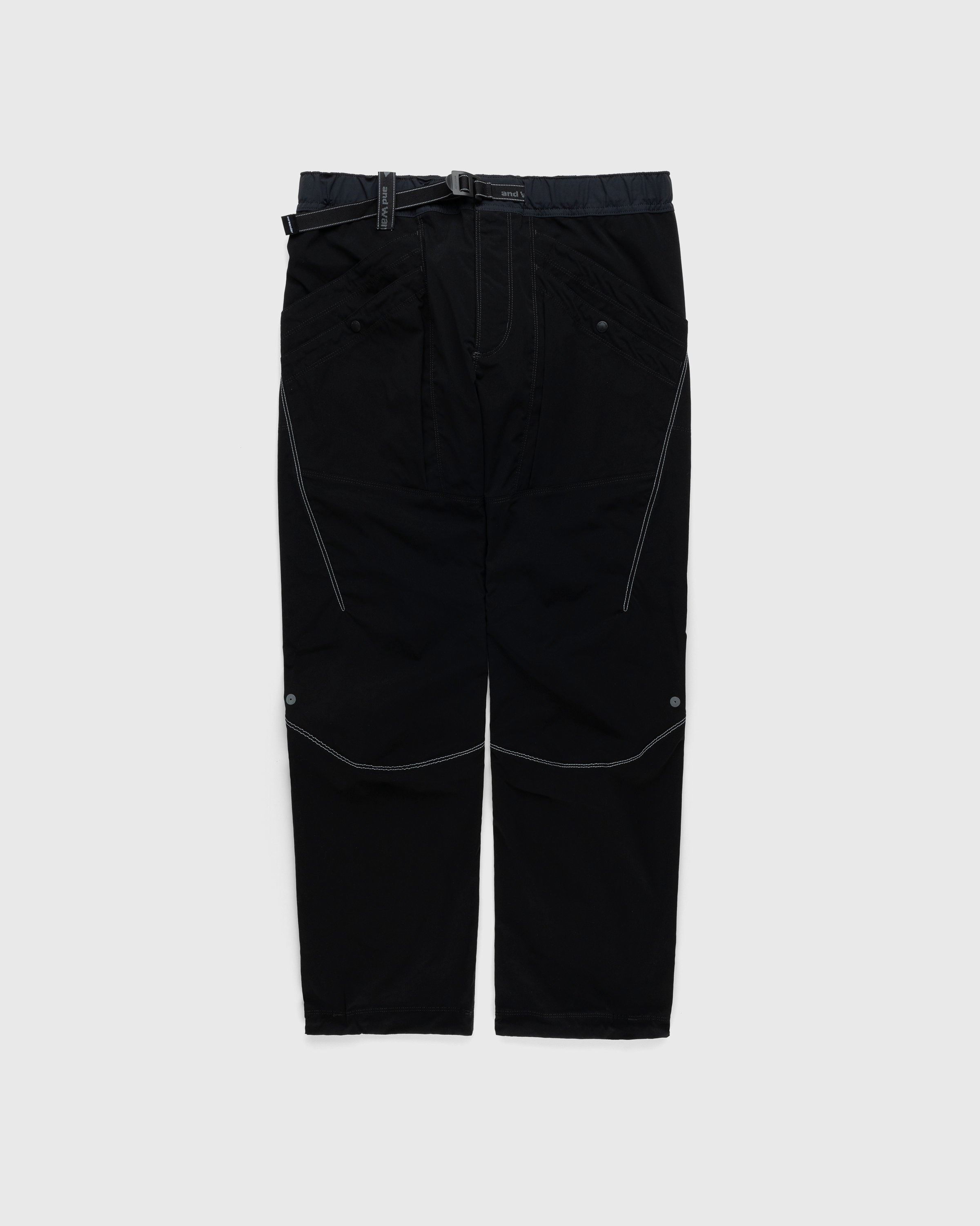 And Wander – Pocket Stretch Pants Black - Pants - Black - Image 1