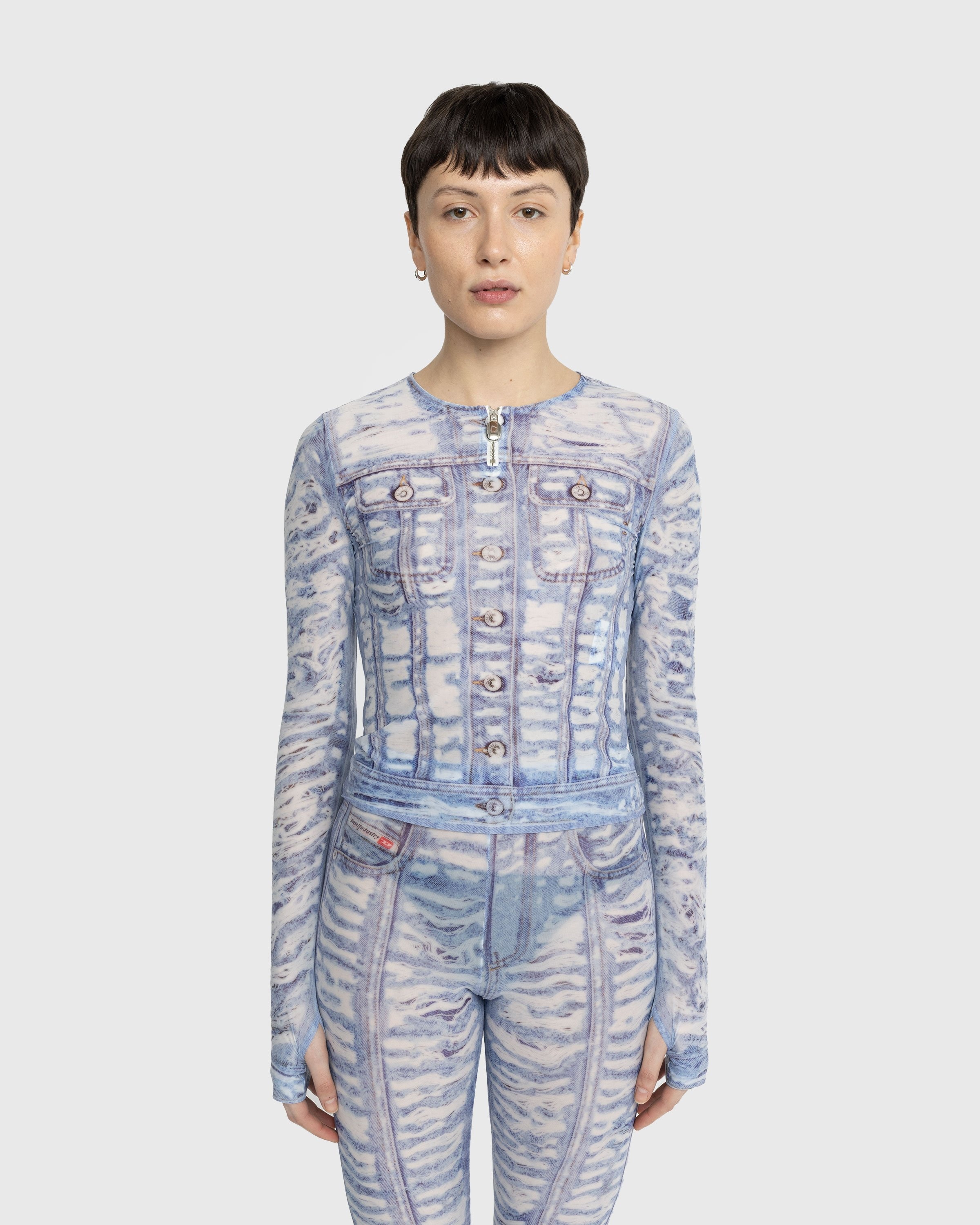Diesel – T-Clauzi-H2 Top Light Blue - Men Tops - Blue - Image 2
