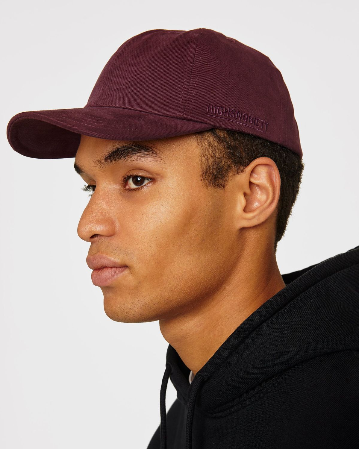 Highsnobiety – Staples Cap Burgundy - Hats - Red - Image 5