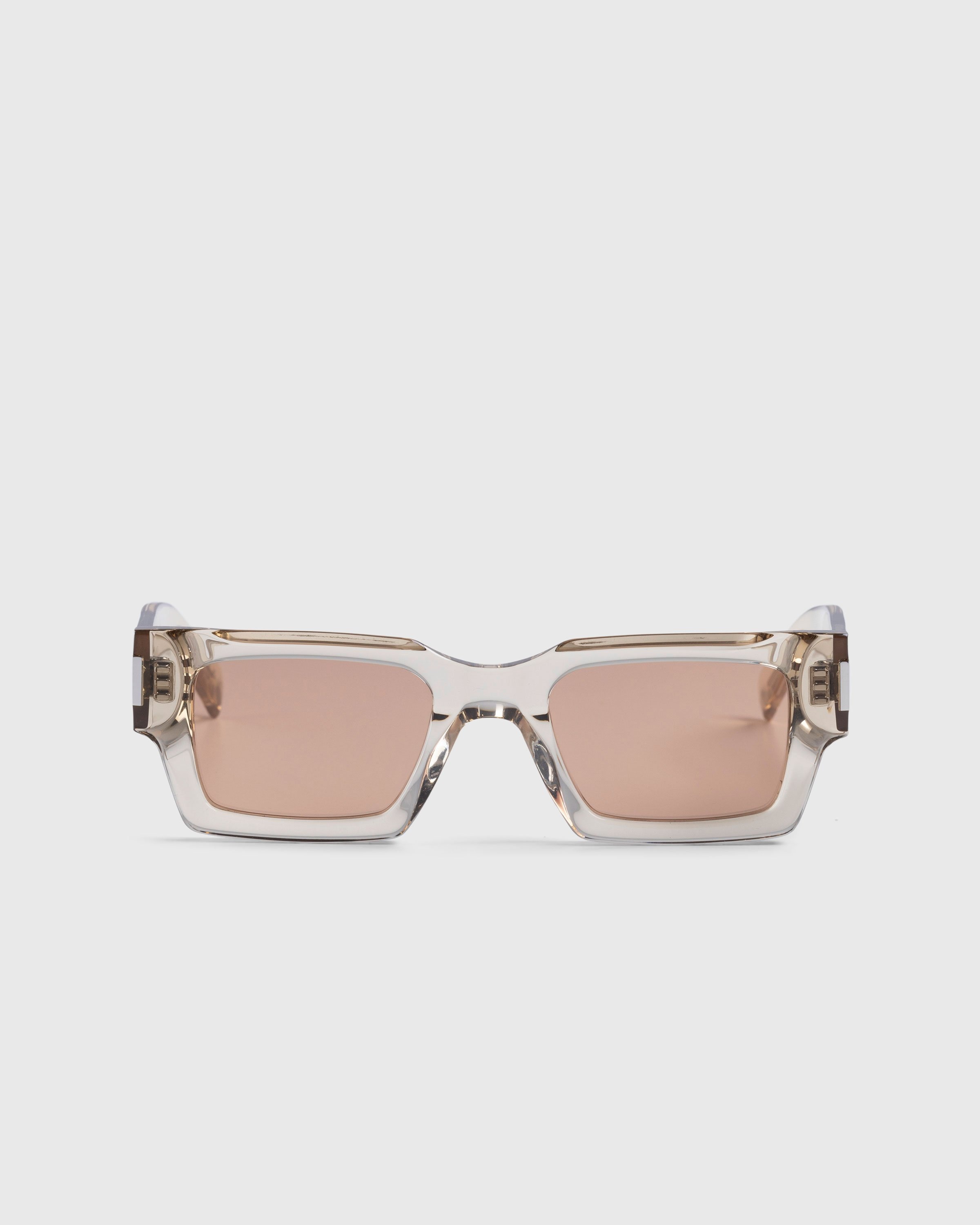 Saint Laurent – SL 572 Square Frame Sunglasses Yellow/Brown