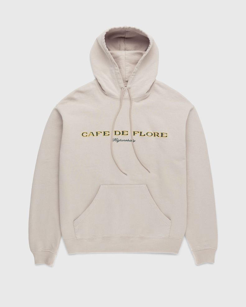 Café de Flore x Highsnobiety – Hoodie Eggshell