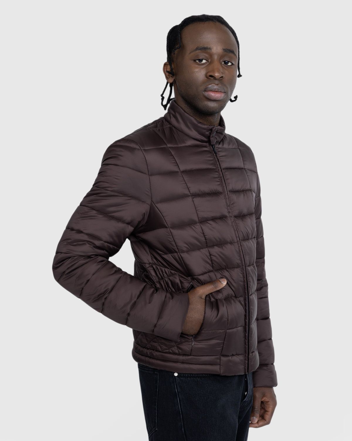 Trussardi – Quilted Jacket Matt Nylon - Outerwear - Green - Image 6