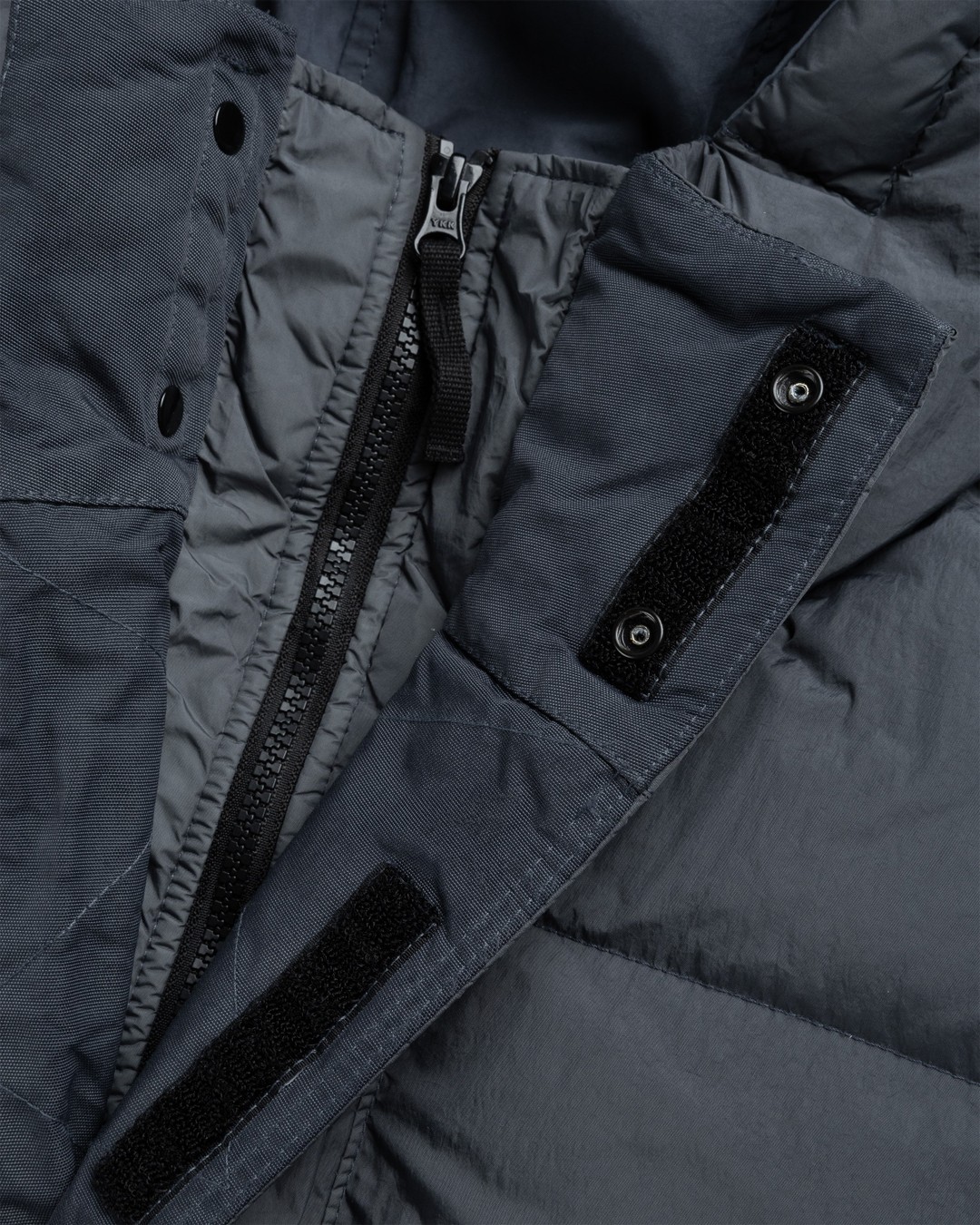 Stone Island – Garment-Dyed Long Jacket Lead Grey - Outerwear - Grey - Image 6