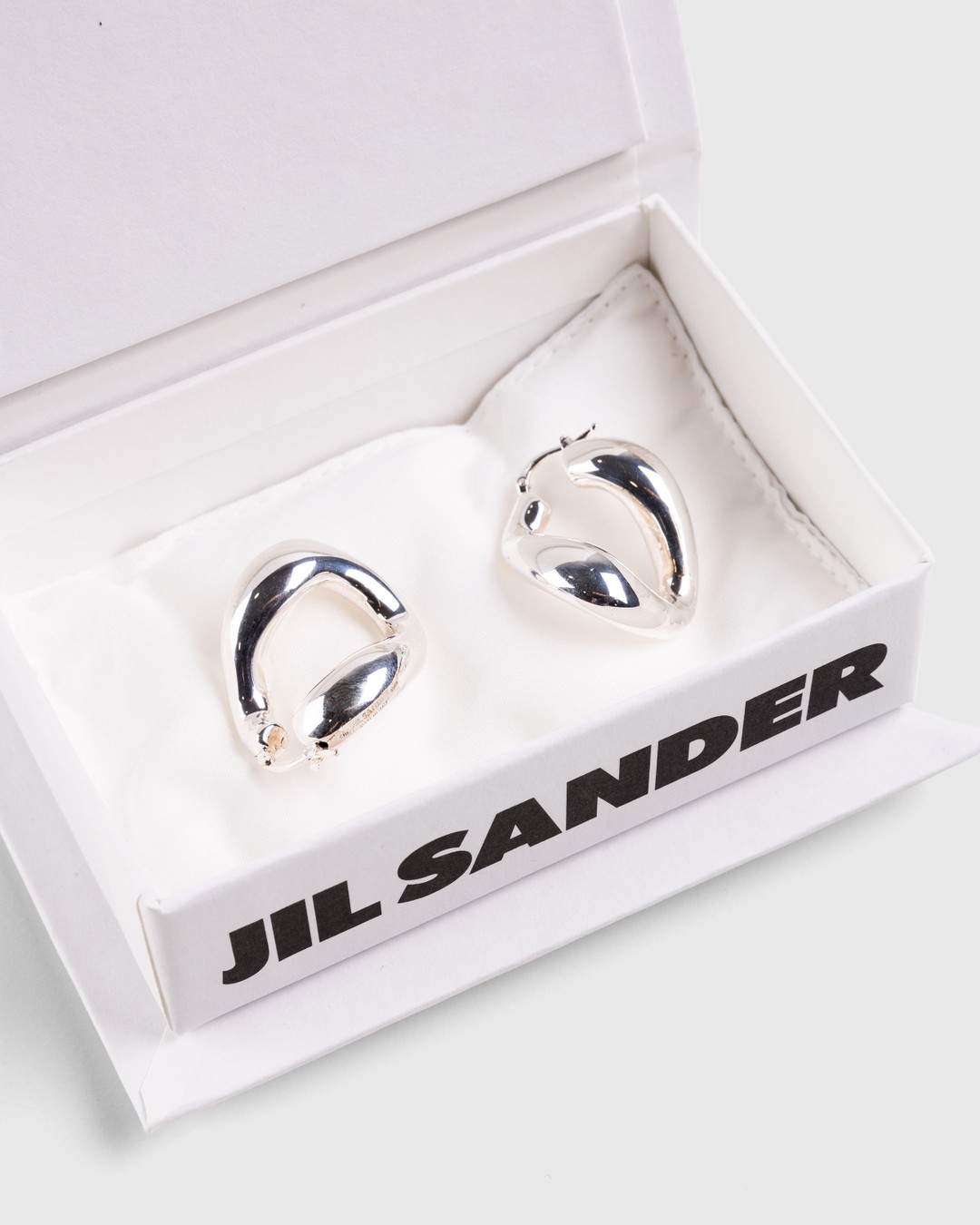 Jil Sander – Scented Chain Earrings Silver - Jewelry - Silver - Image 2