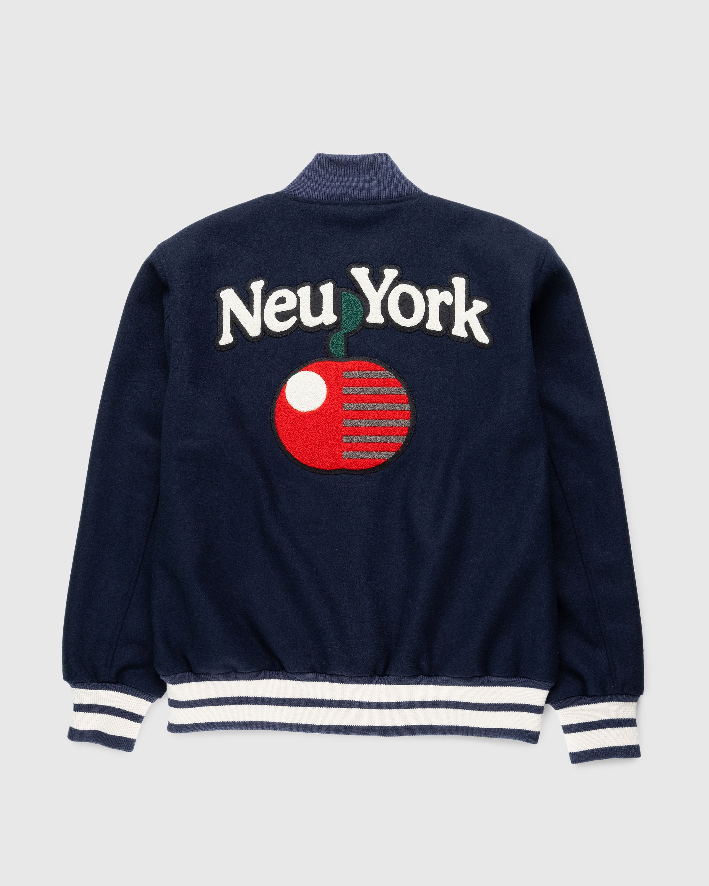 Highsnobiety – Neu York Varsity Jacket - Outerwear - Blue - Image 1